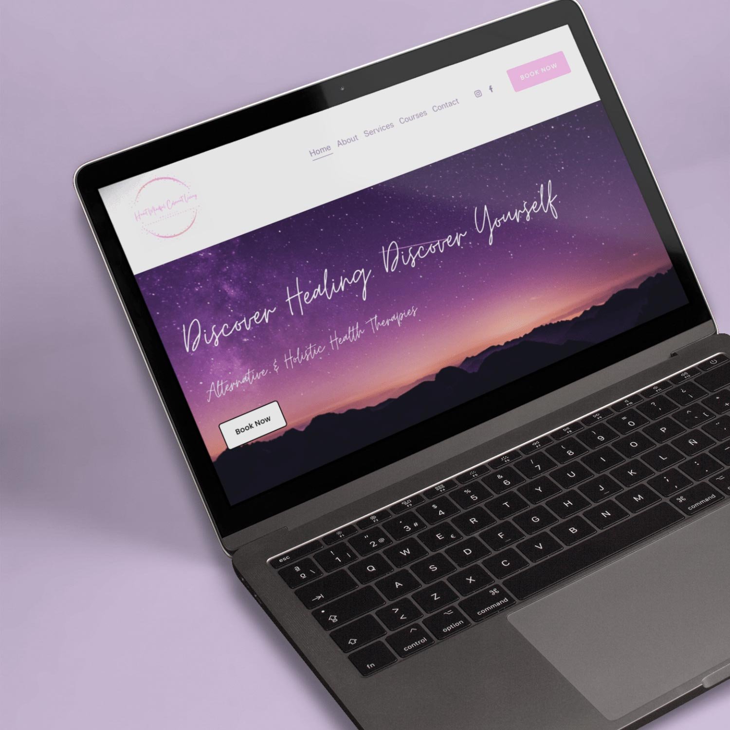 Heart Mindful Coherent Living Squarespace website designed by Kyah Digital