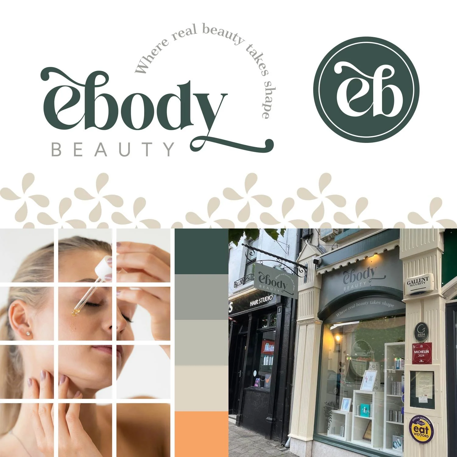 ebody Beauty branding & shop front signage designed by Creative Bird Design