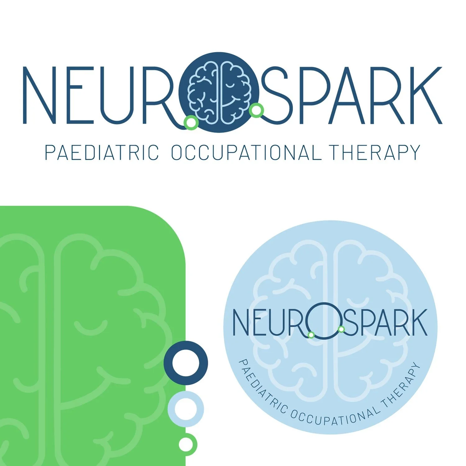 Neurospark Paediatric Occupational Therapy logo designed by Perth Freelance Graphic Designer Inspo Graphics & Design