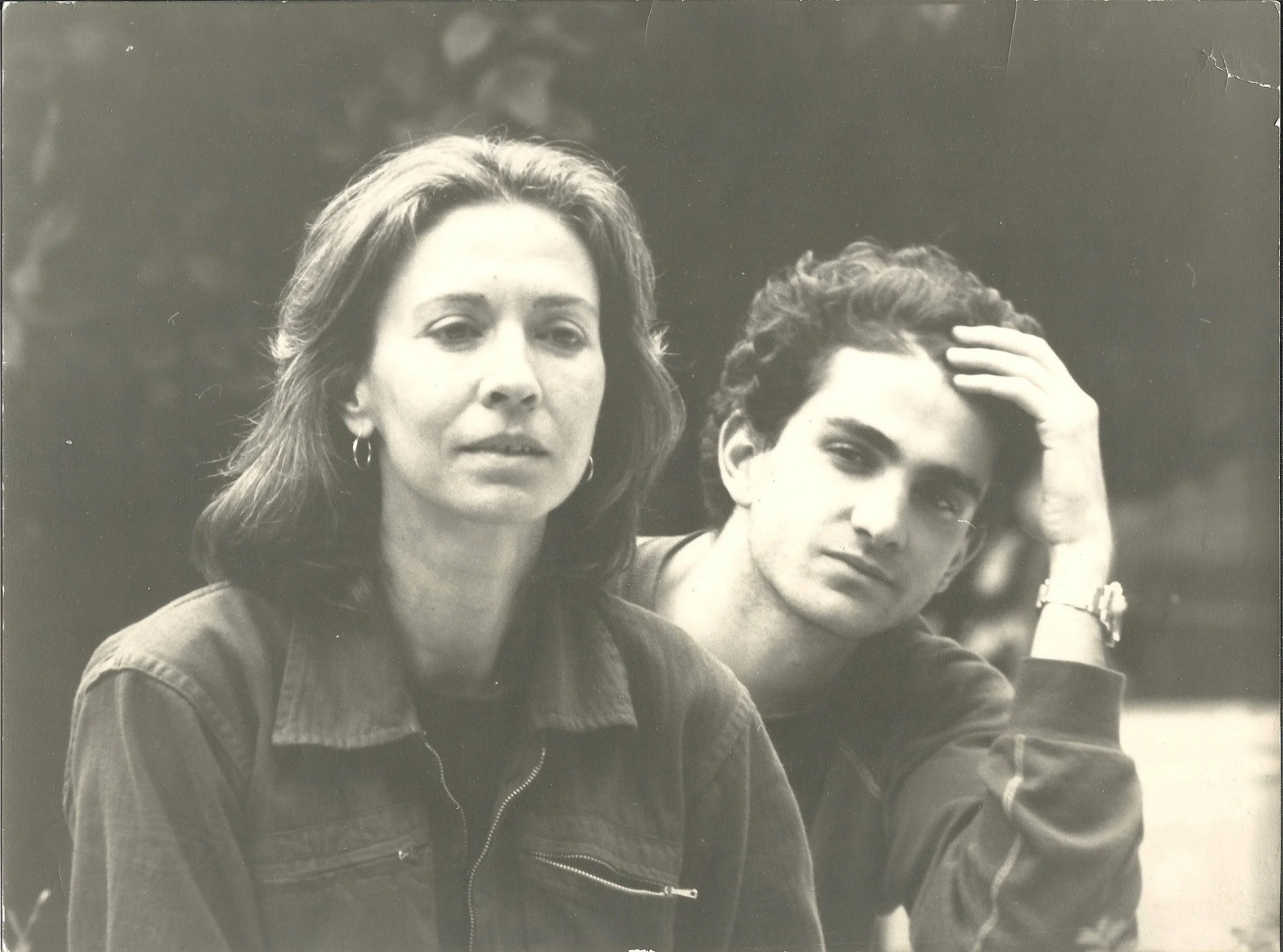 Με τον γιο μου Σπύρο, Άνοιξη 1980