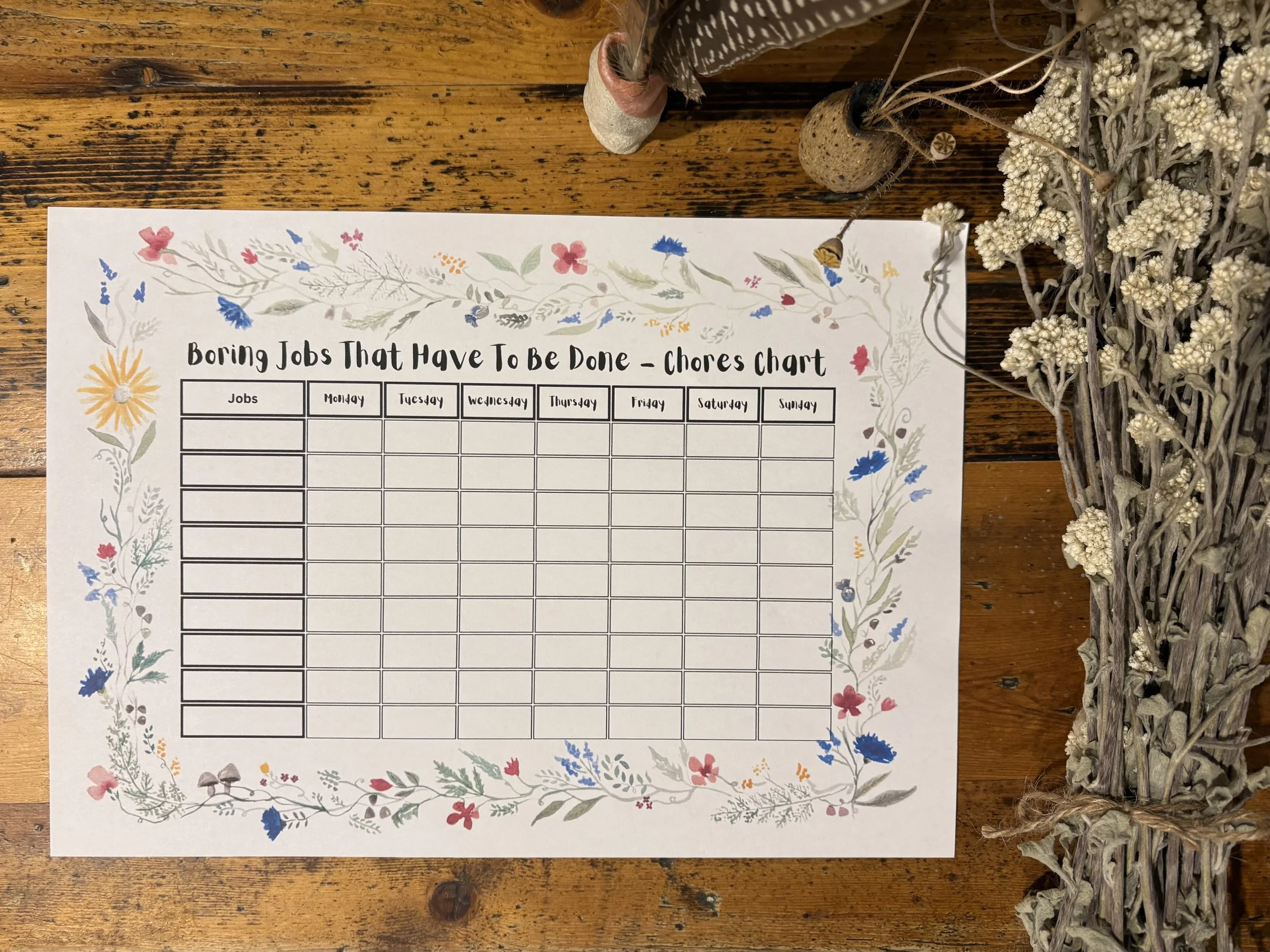 Weekly Family Chores