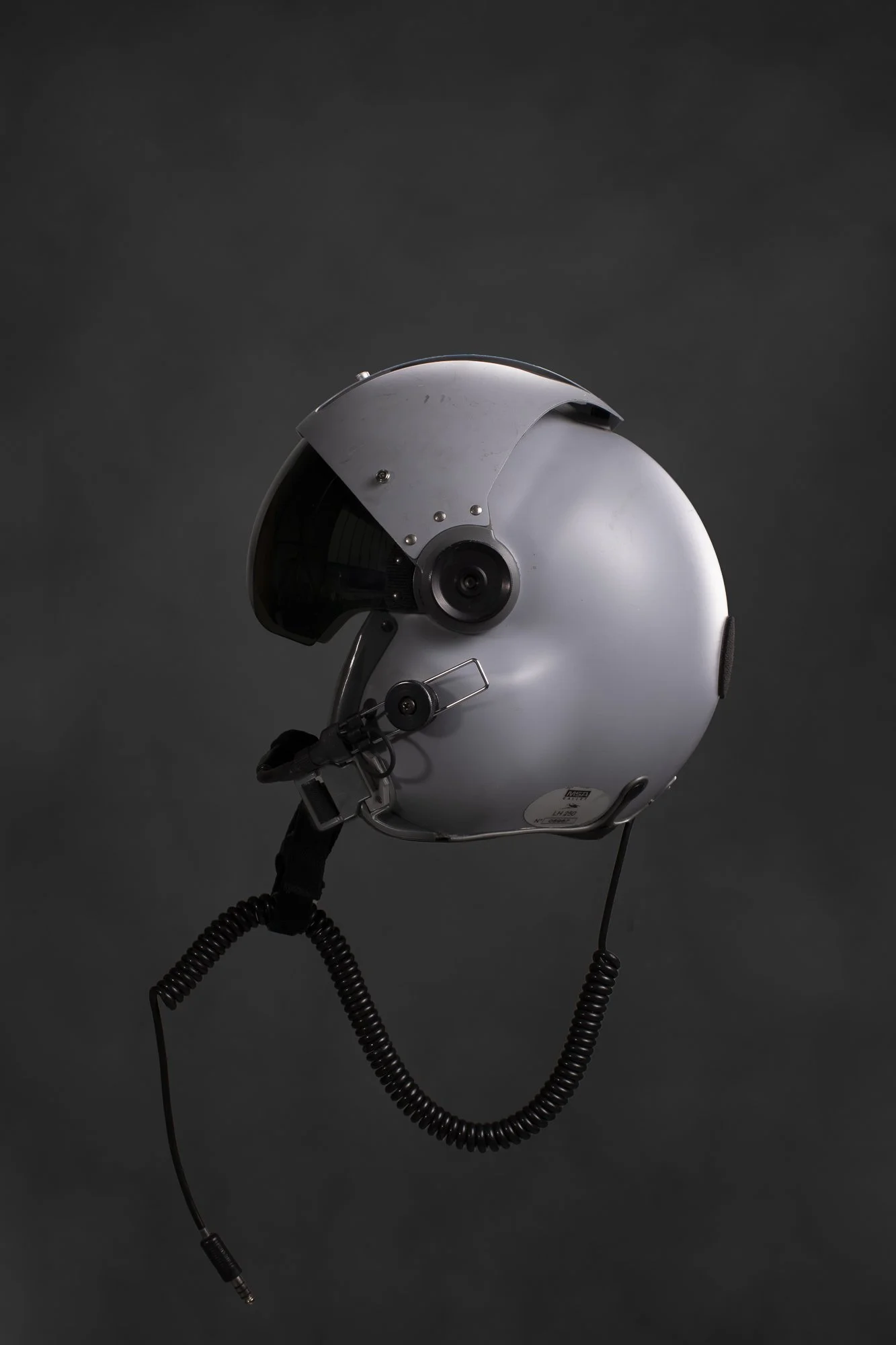 Casque de pilote d'avion avec microphone attaché