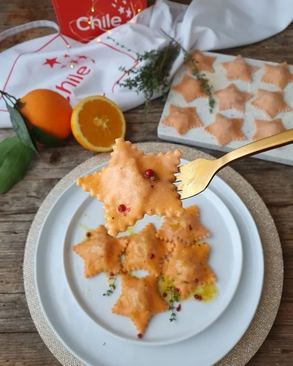 Ravioli con salmone fresco