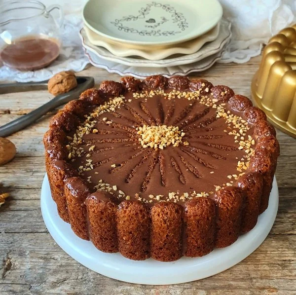 Torta noci e albumi