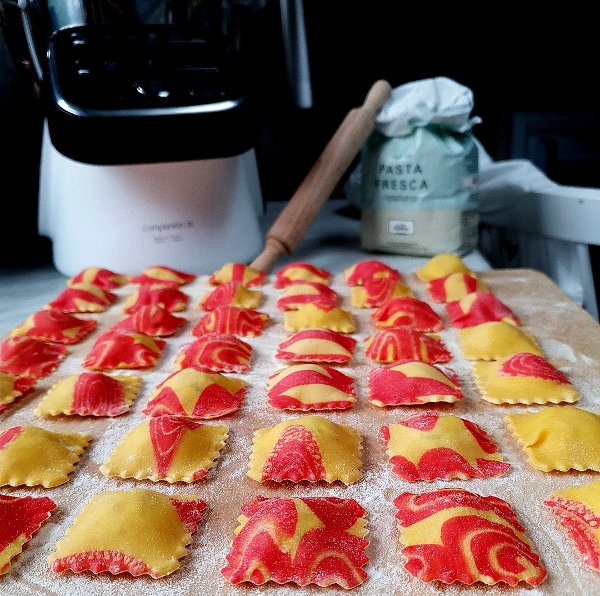 Ravioli salmone e ricotta