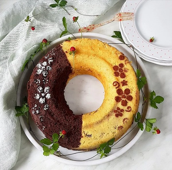 Ciambella vaniglia e cacao