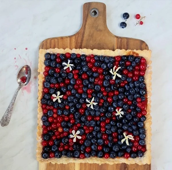 Crostata all’acqua con frutti di bosco