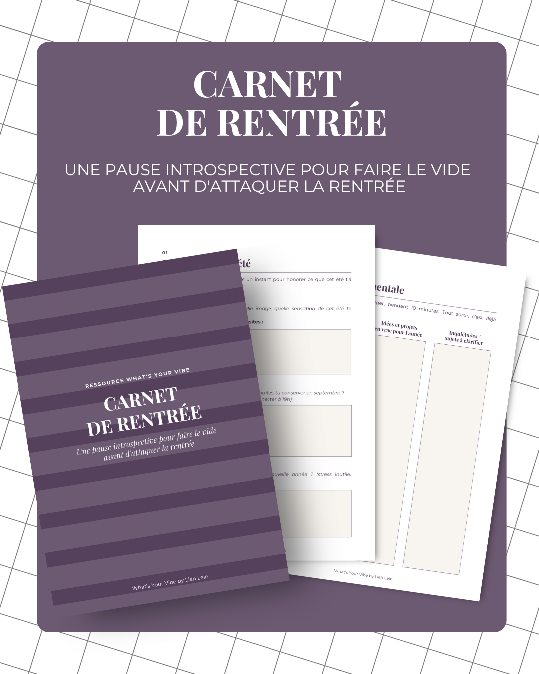 Carnet de rentrée