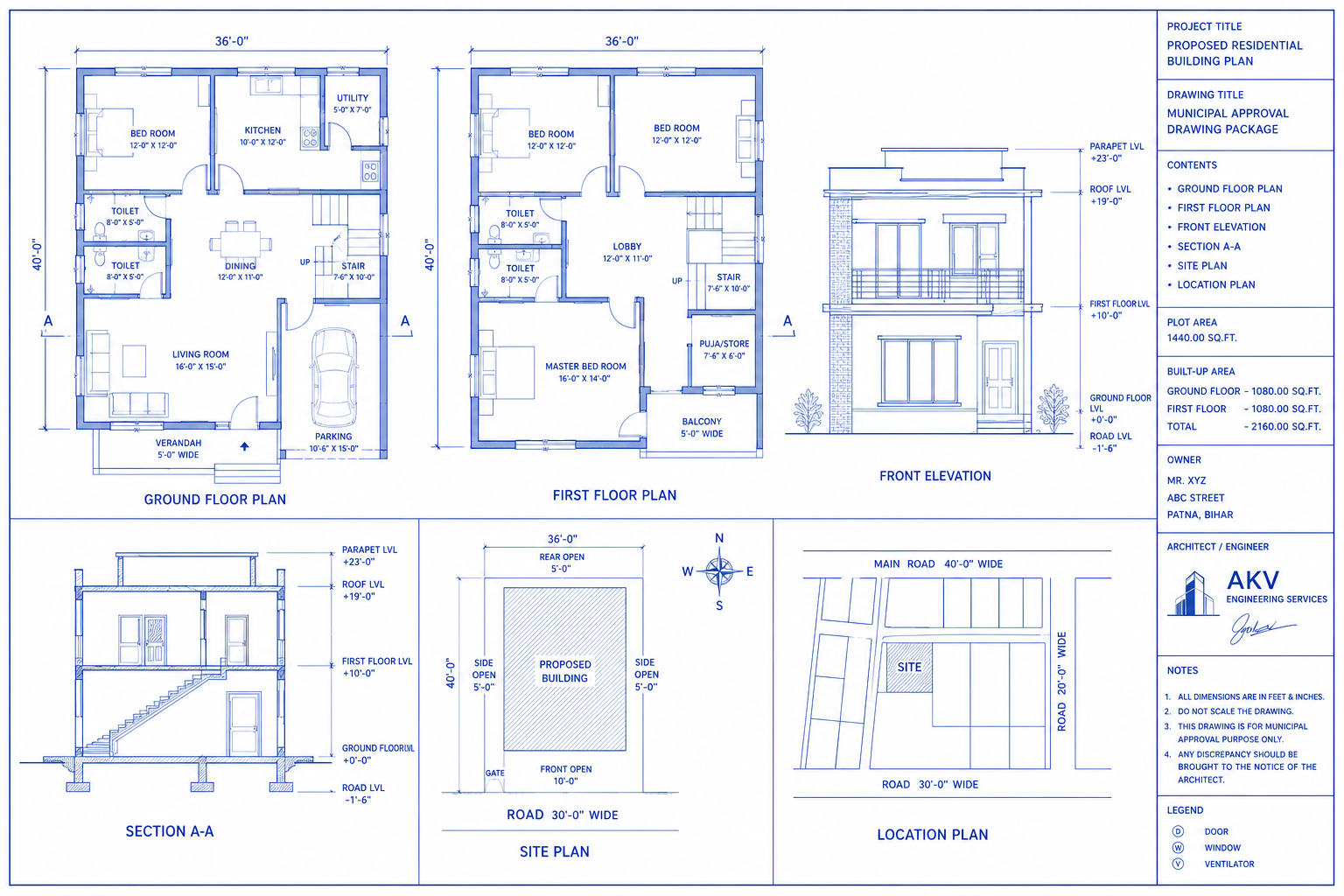 Municipal Approval Drawing Package