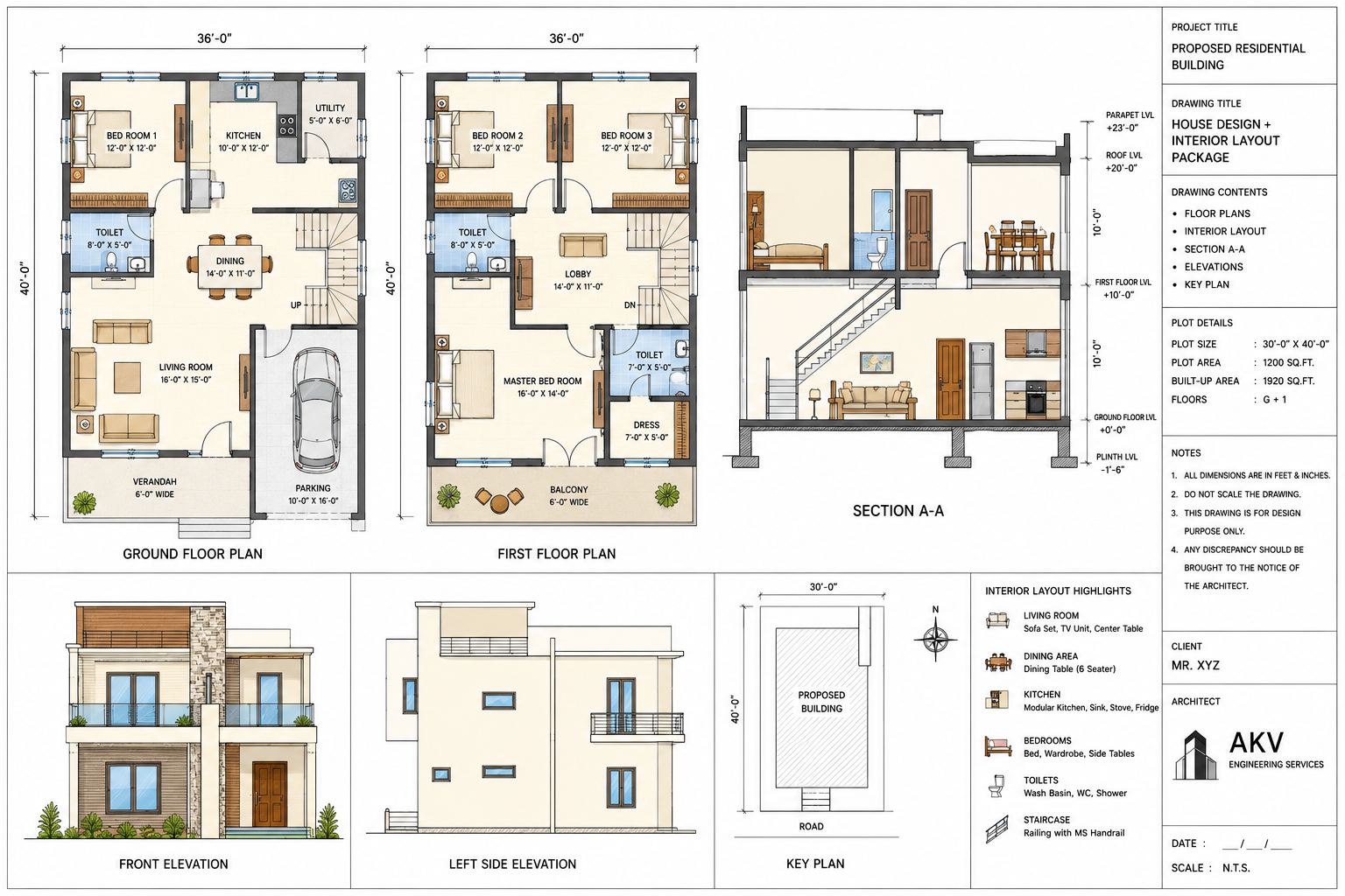 House Design + Interior Layout Package
