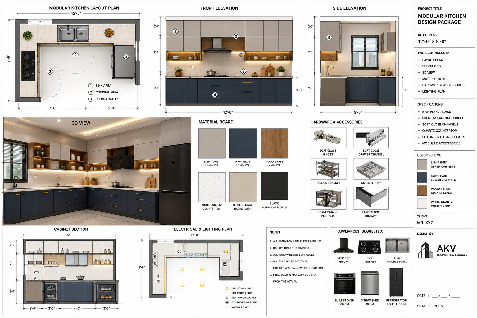 Modular Kitchen Design Package