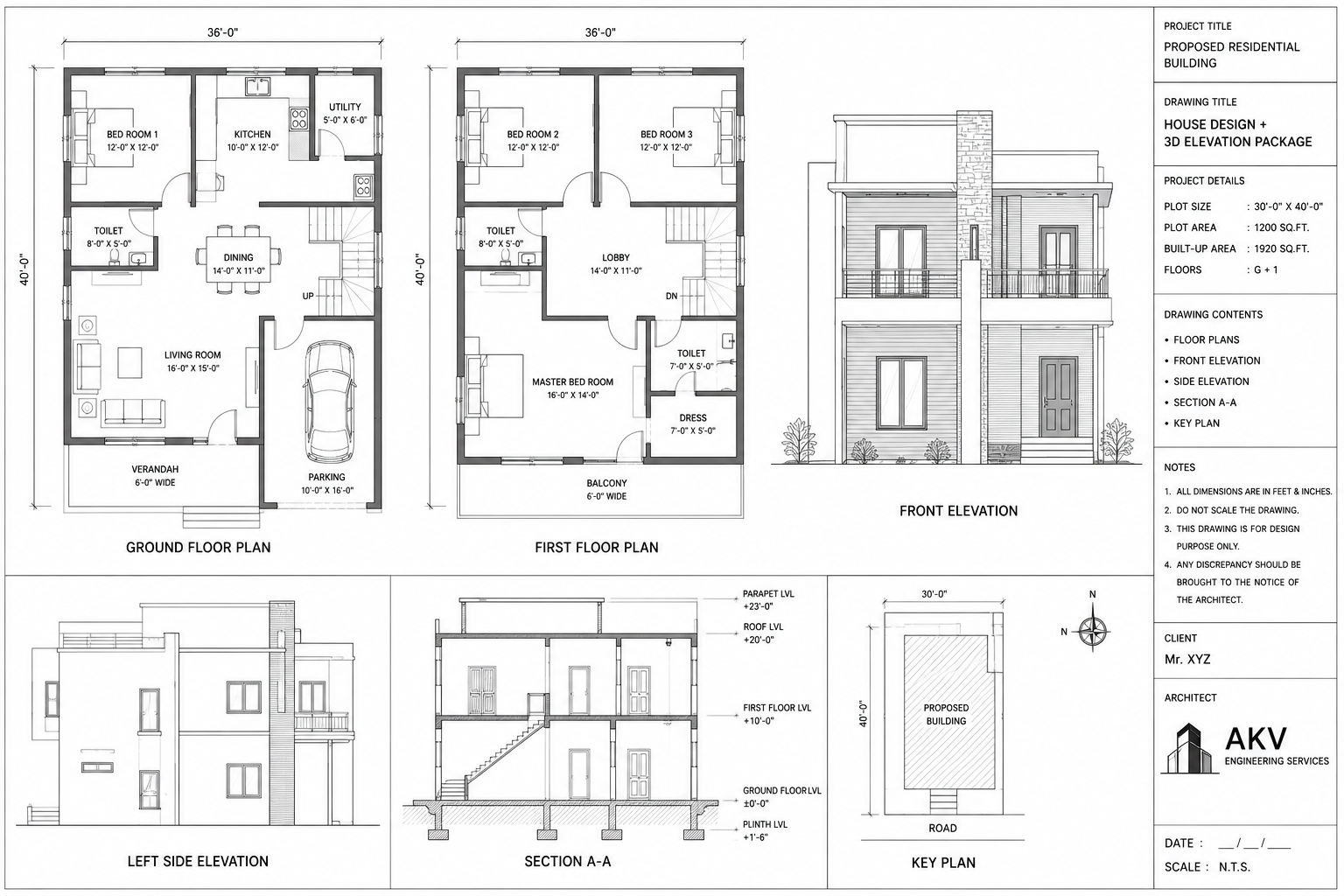 House Design + 3D Elevation Package