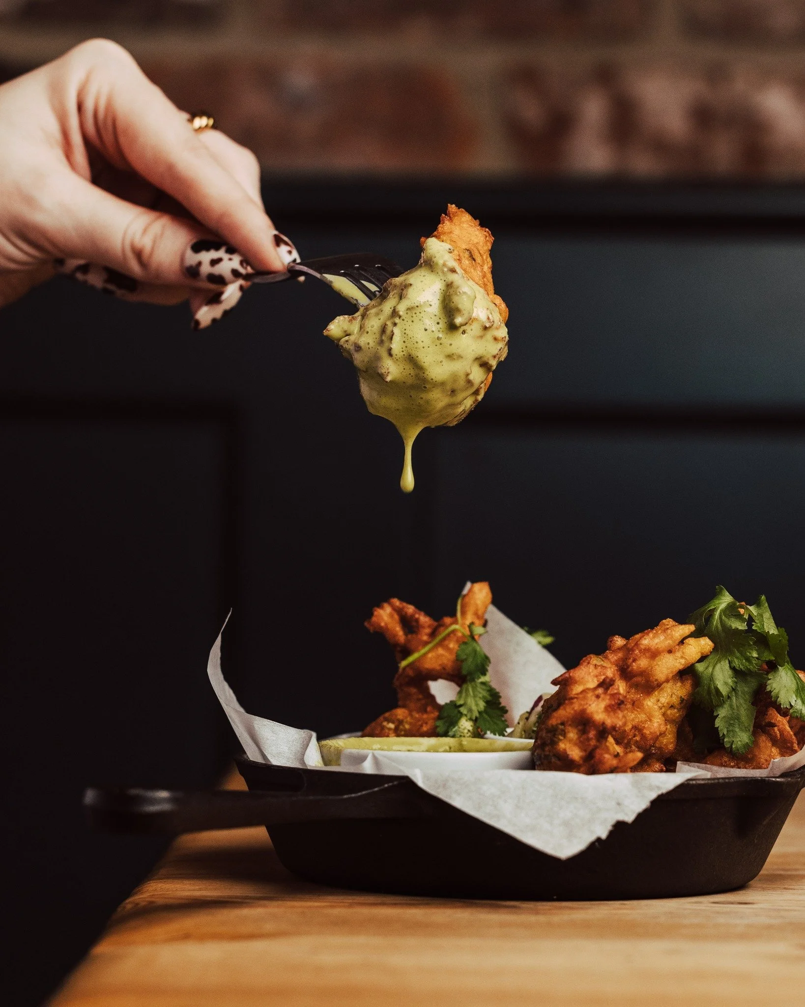 Yeaaaaaaaaaaaaaaaahhhhhhhhhhhhhhhh.

Oh, sorry, it's Sweet Potato Bhajis, Kachumber Salad, Coriander &amp; Green Chutney 

We were miles away.