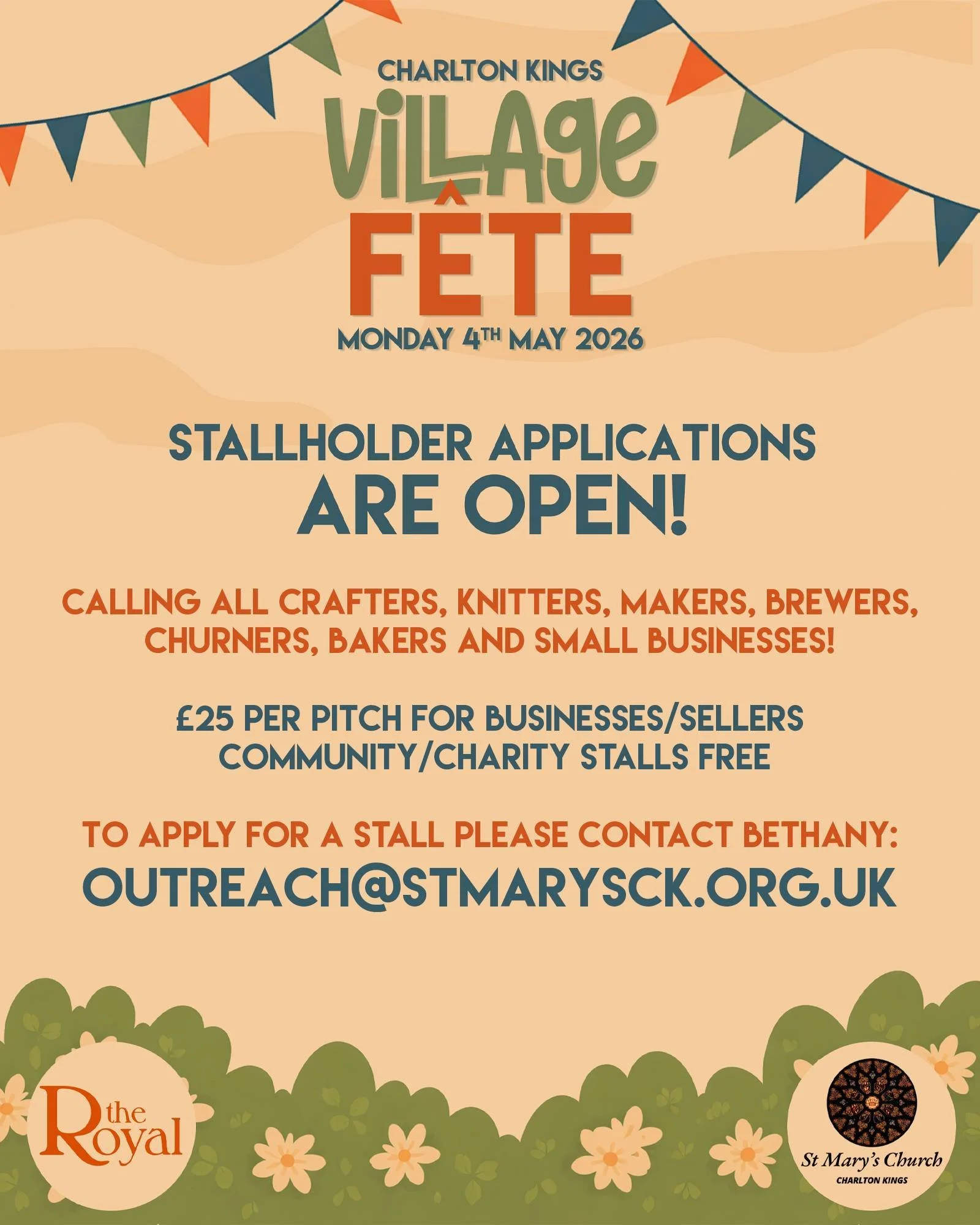 We&rsquo;re so excited for the first ever Charlton Kings Village Fete &ndash; and we&rsquo;re looking for amazing local producers to be part of it!

✨ Calling all:
Crafters &bull; Knitters &bull; Makers &bull; Brewers &bull; Churners &bull; Bakers &b