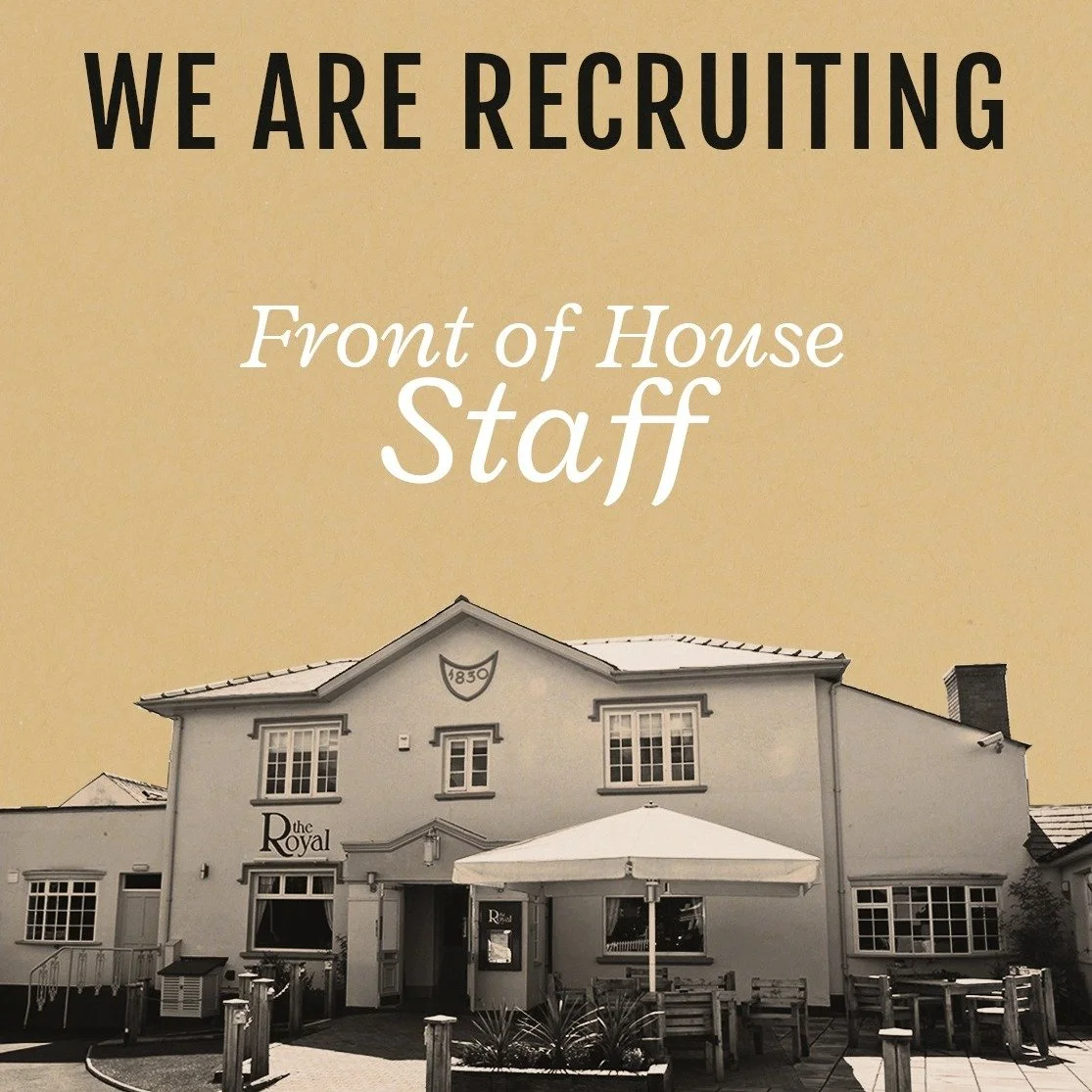 We&rsquo;re hiring Front of House staff at The Royal!

Looking for your next role in a friendly, lively pub? Join our brilliant team and be part of a true community hub&mdash;great food, live music, and fantastic events all year round.

✨ Full &amp; 