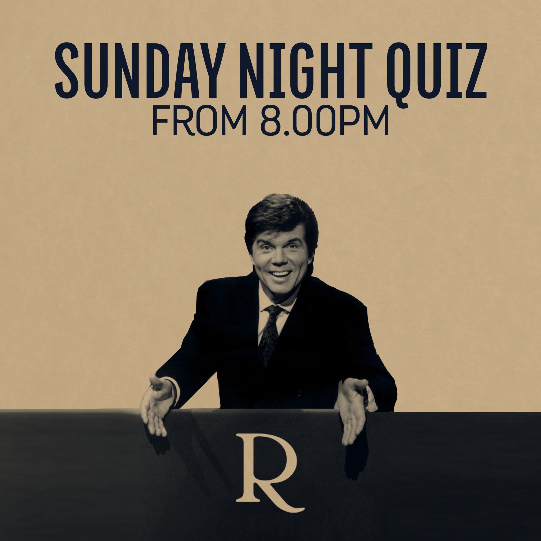 Sunday Night is Quiz Night!

Flex your intellectual muscles and show us that all those hours scrolling on your phone really were "research" after all!

8.00pm | Teams up to 6 people | &pound;1 per person entry

Book your table at www.royalp