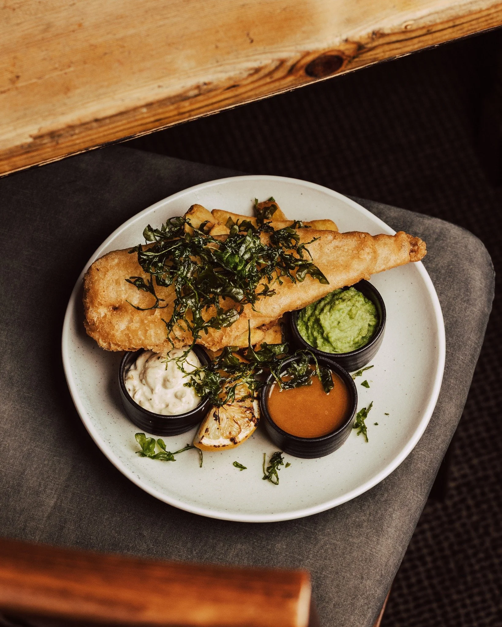 The Girls and Boys in the development kitchen have been keeping this one close to their chest but they are finally happy for us to make the big reveal:

Fish &amp; Chips is still unbelievable. 

Flaky, Gorgeous Fish. Crunchy, Light Batter. Crispy Fat