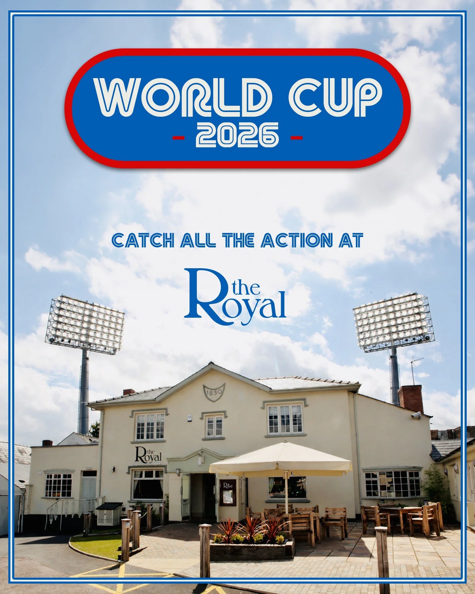 ⚽ The World Cup - LIVE at The Royal ⚽

Catch all the action on the big screens and soak up the atmosphere with every goal, tackle, and moment of drama!

Here&rsquo;s what&rsquo;s coming up:

WC - 8th June

🇲🇽 Mexico vs South Africa &mdash; Thursday