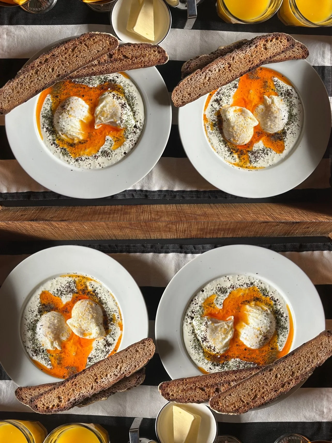 A NEW WEEK //Petit Dejeuner Margot style. 

Breakfast with or without eggs. Each new day something different. Delivered with love to all our accommodation and guests.  A tray of delicious treats to welcome you into another beautiful new morning&helli