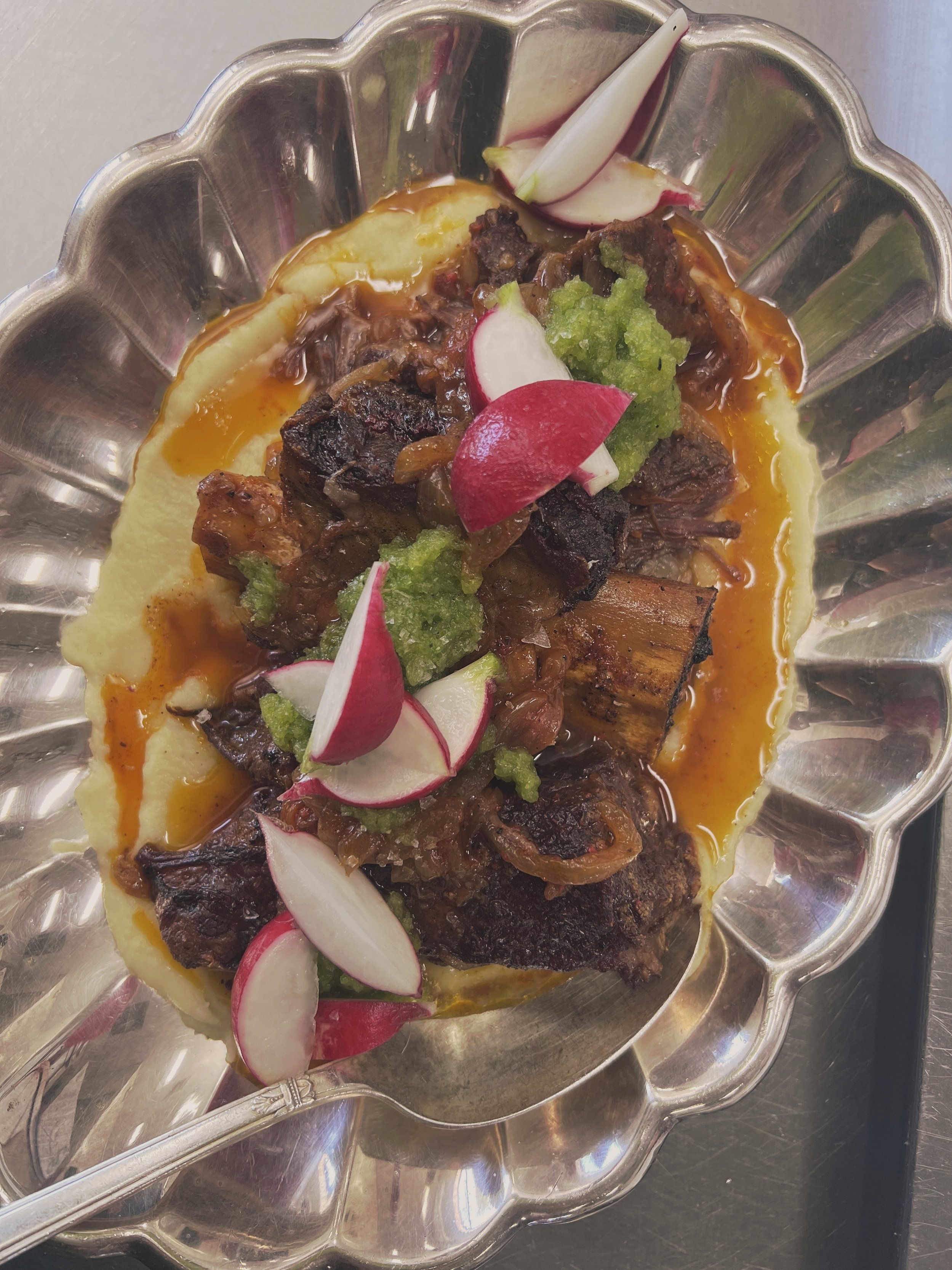 Achiote-braised short ribs