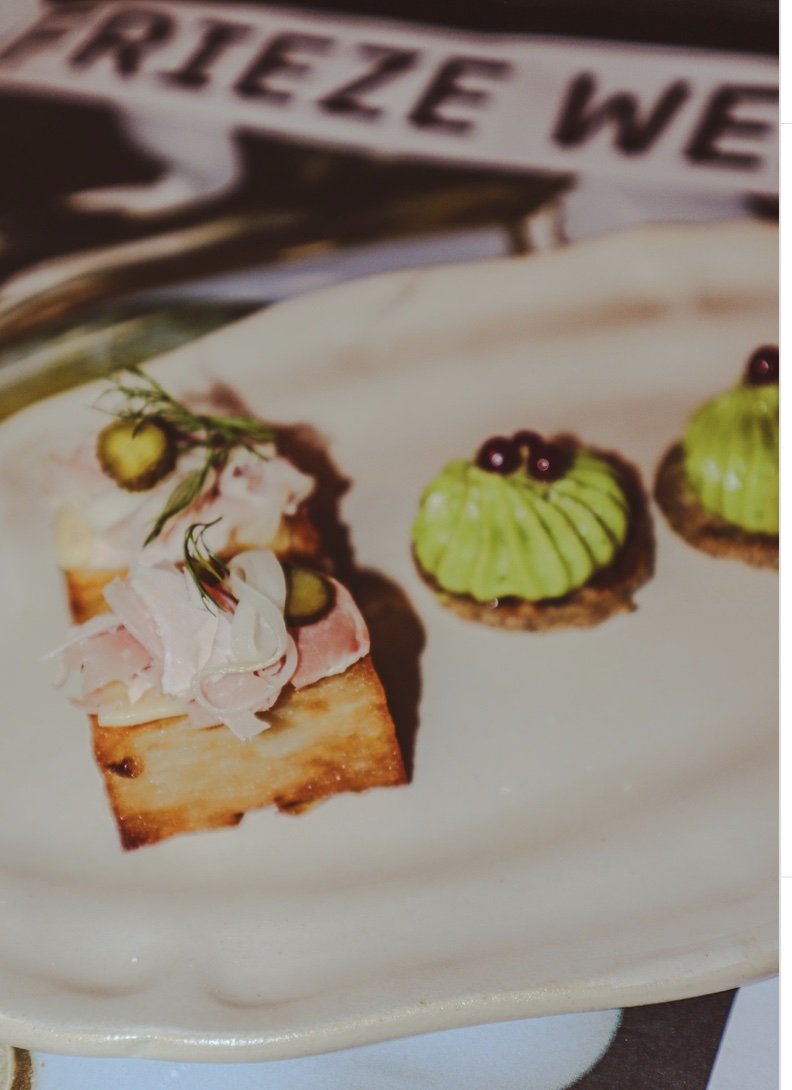 Frieze VIP Lounge hors d'oeuvres