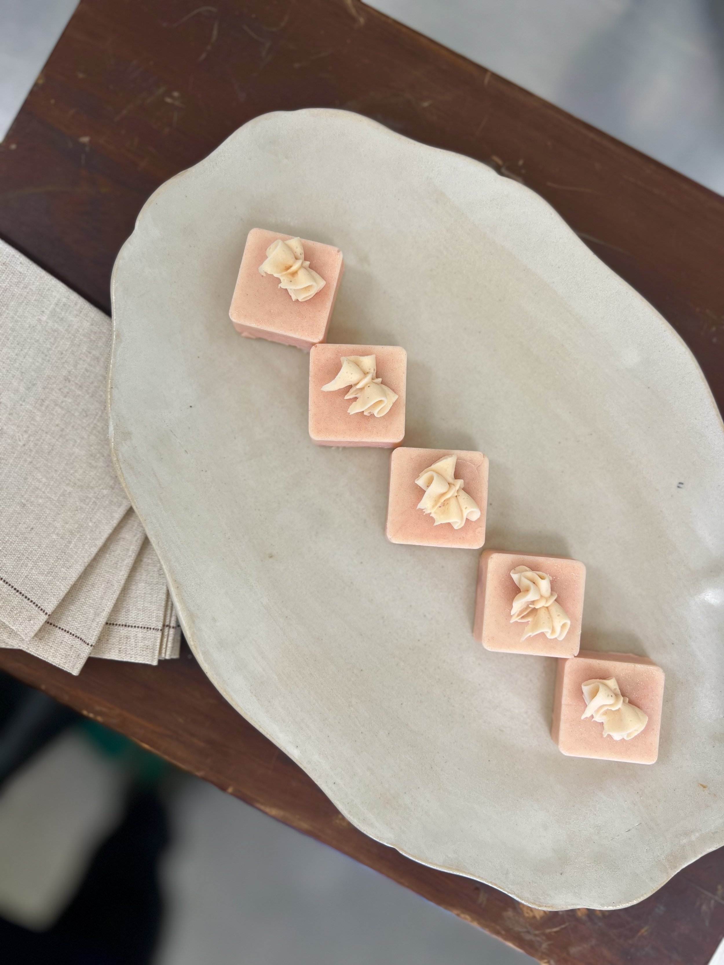 Guava + Cream Cheese Petit Fours