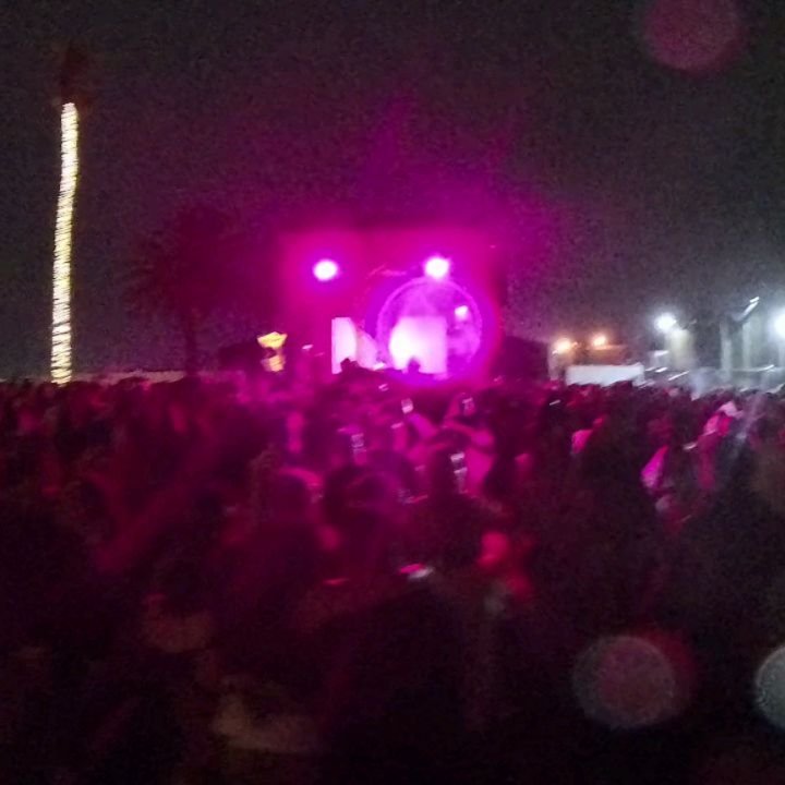 What an incredible evening at @riviera_melbourne 
My first time seeing @themasqueradebyclaptone and he was incredible! What a vibe! O love seeing lasers with rain! It makes them so sparkly! ✨️ and I love his mask! 👏 😎

Incredible work @finderskeepe