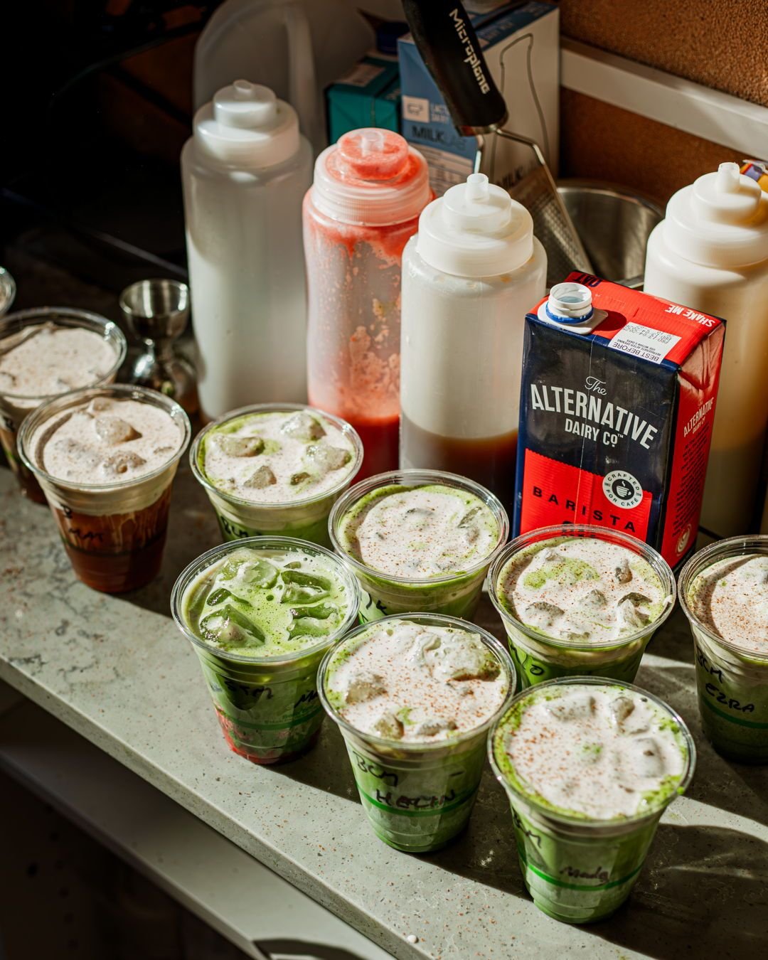 Stack them up
.
.
#brunswick#matcha#donatelllos#coffee