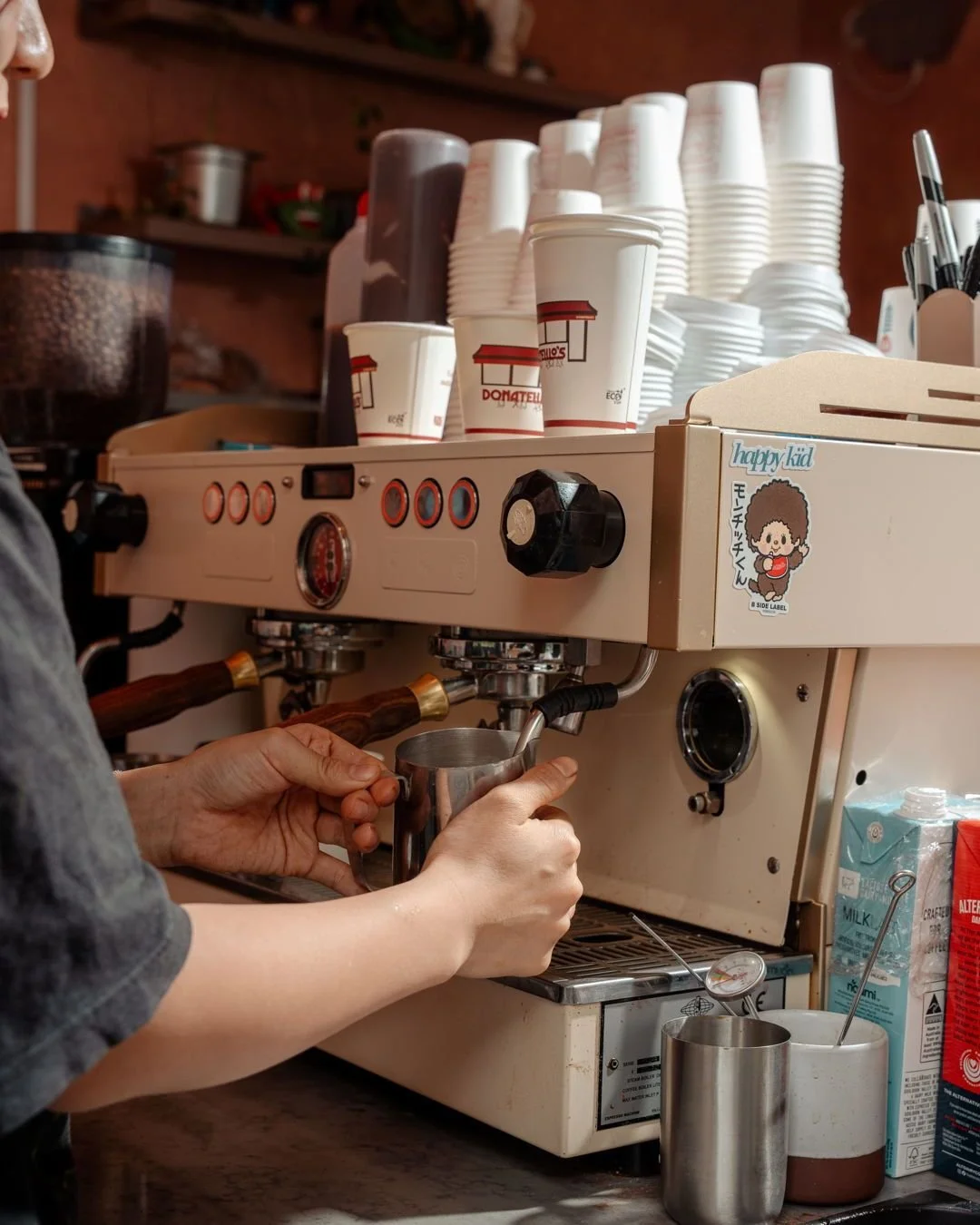 First things first&hellip; coffee 
.
.
#brunswick#matcha#donatelllos#coffee