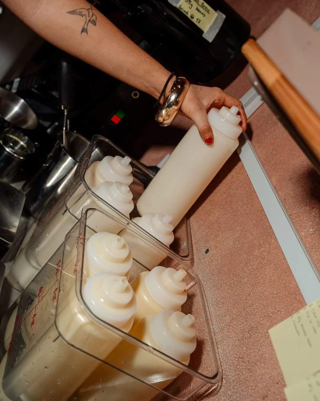 It&rsquo;s been a long, fast journey, but we finally have you covered. Our signature cream shouldn&rsquo;t run out now 😉 
.
.
#brunswick#matcha#donatelllos#coffee