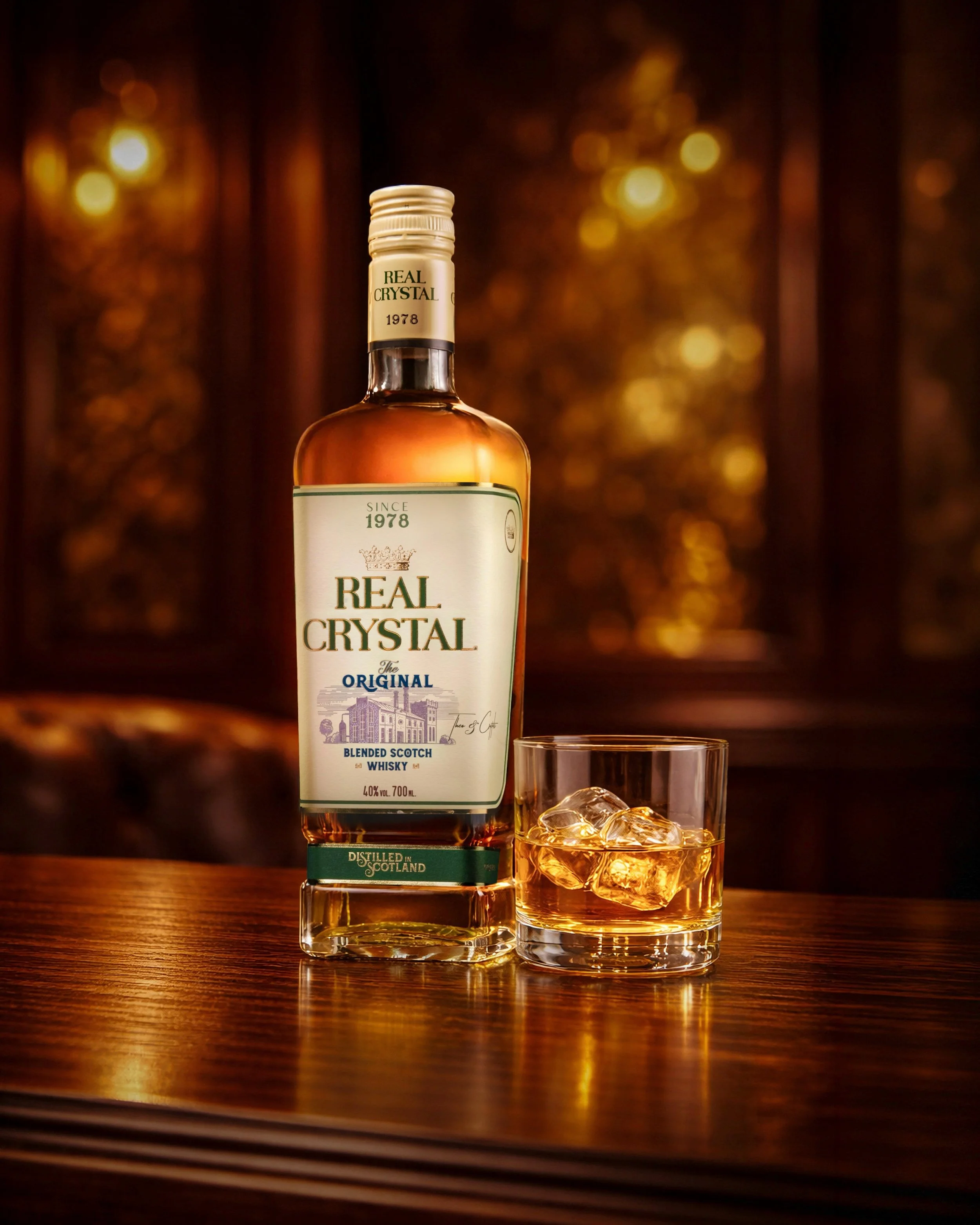Real Crystal Scotch Whiskey