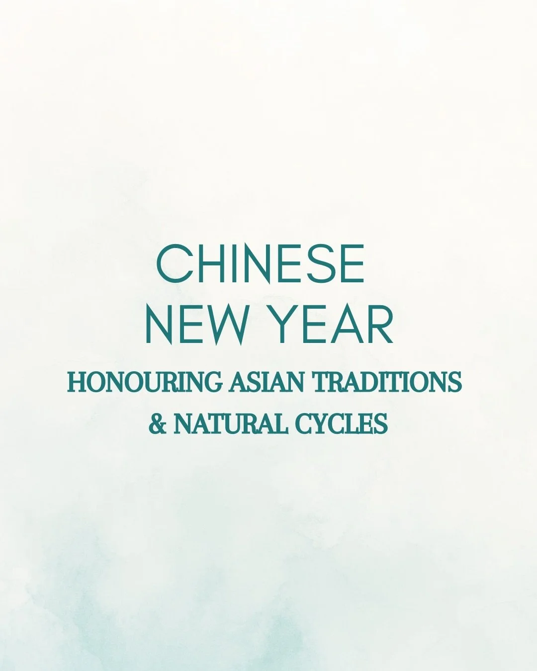 Chinese New Year begins February 17, 2026 🇨🇳

This isn&rsquo;t just about celebrating a new calendar year, it&rsquo;s about honouring natural cycles.

In many Asian traditions, the New Year follows nature&rsquo;s rhythm, not an arbitrary date. Chin