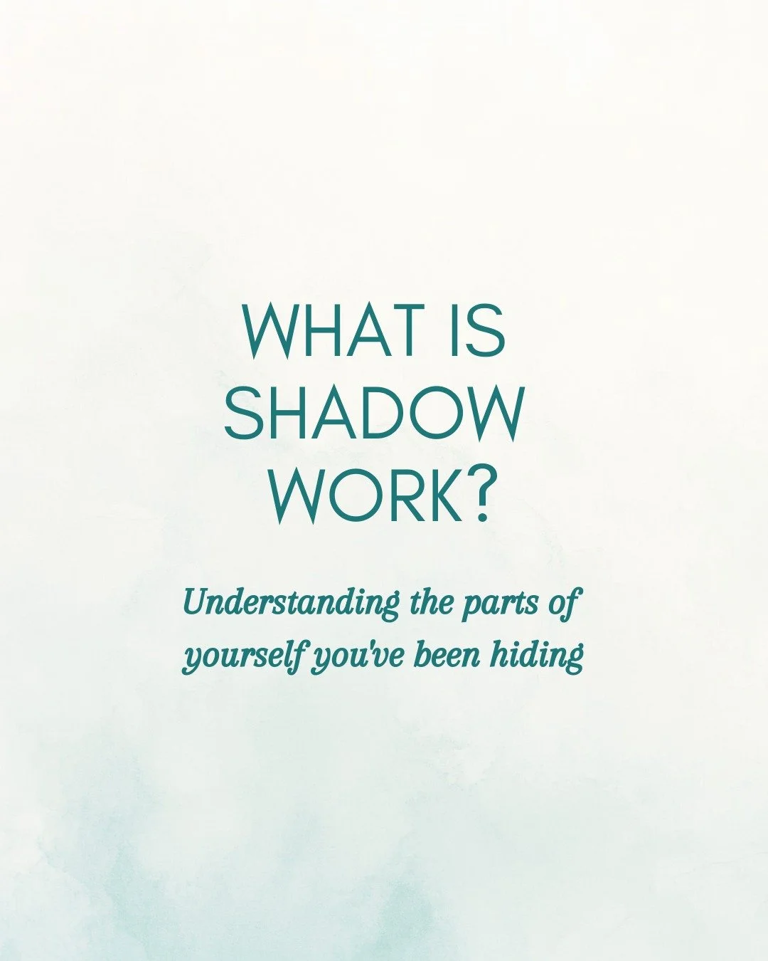 What is shadow work? ➡️

Your shadow is everything you've pushed away, denied, or hidden about yourself.

The anger you weren't allowed to feel, the desire you were told was too much, the wildness you learned to suppress or the grief you never proces