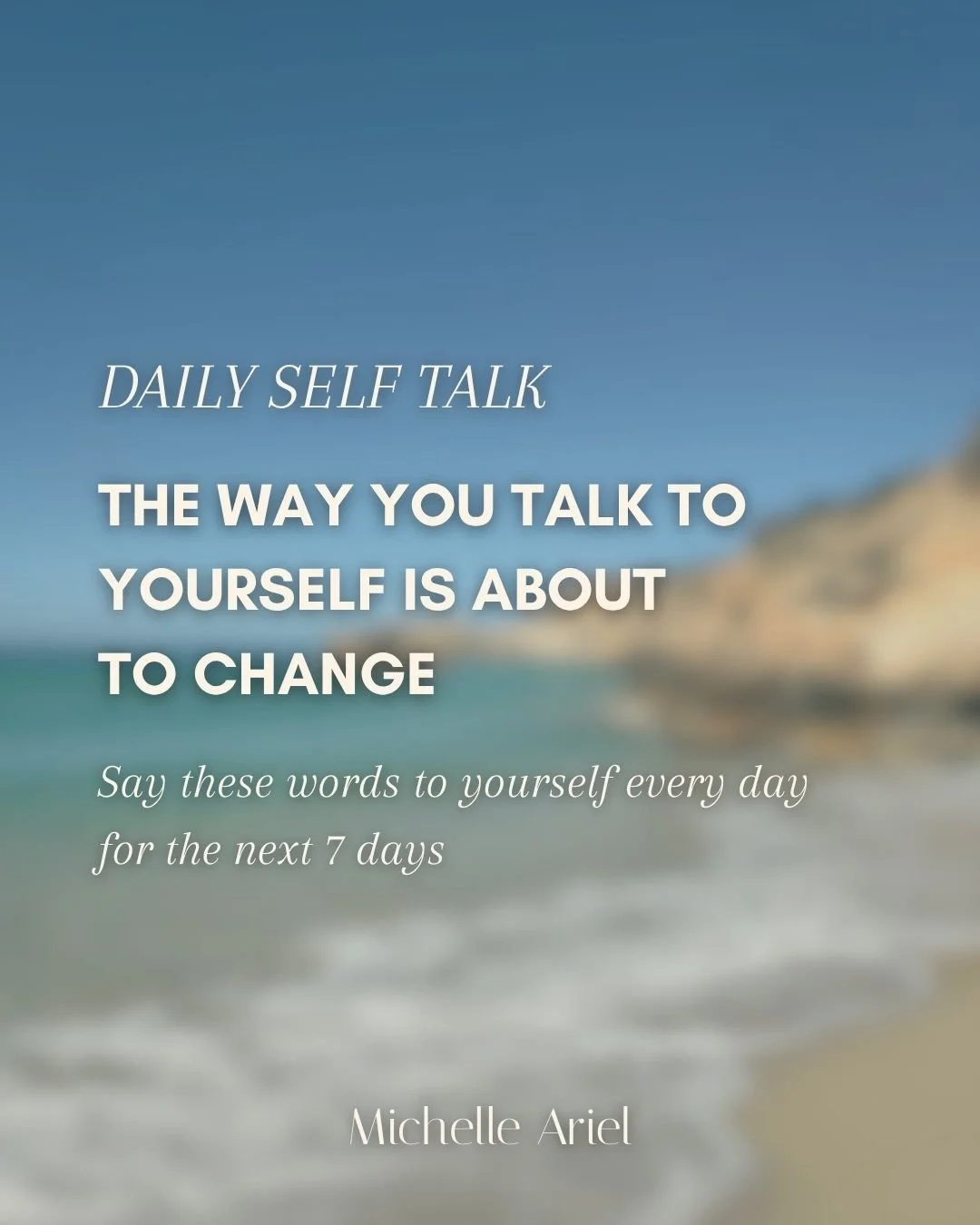 Your words become your world. Especially the ones you repeat to yourself in the quiet moments: in the mirror, in the car, in the space between sleeping and waking.

This Daily Self Talk is about blooming 🪻About trusting that the hard seasons are not