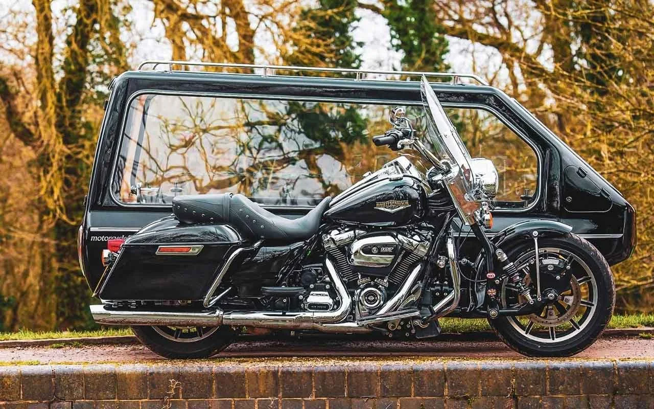 Motorcycle hearse