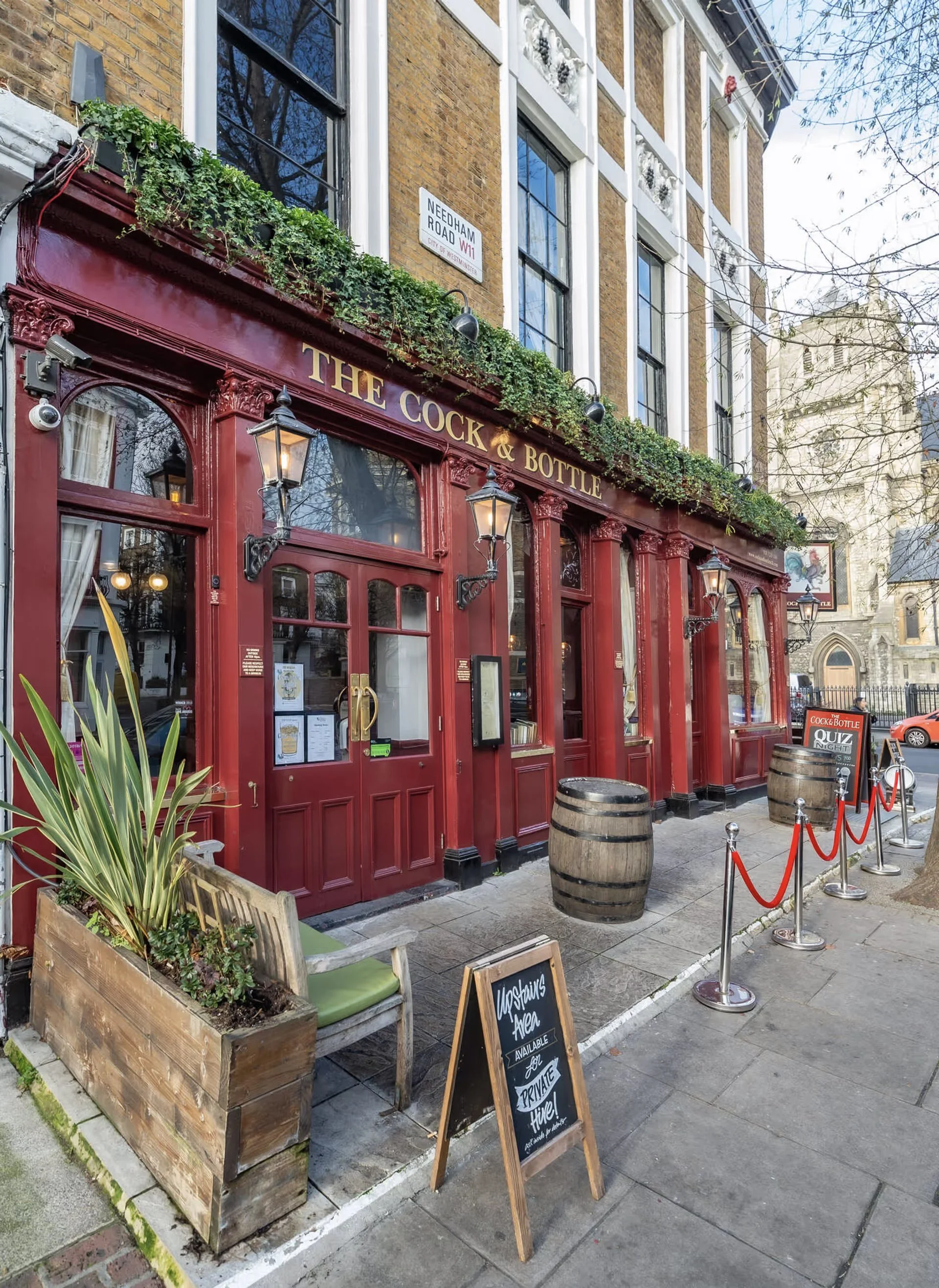 The Cock & Bottle pub, Notting Hill, London