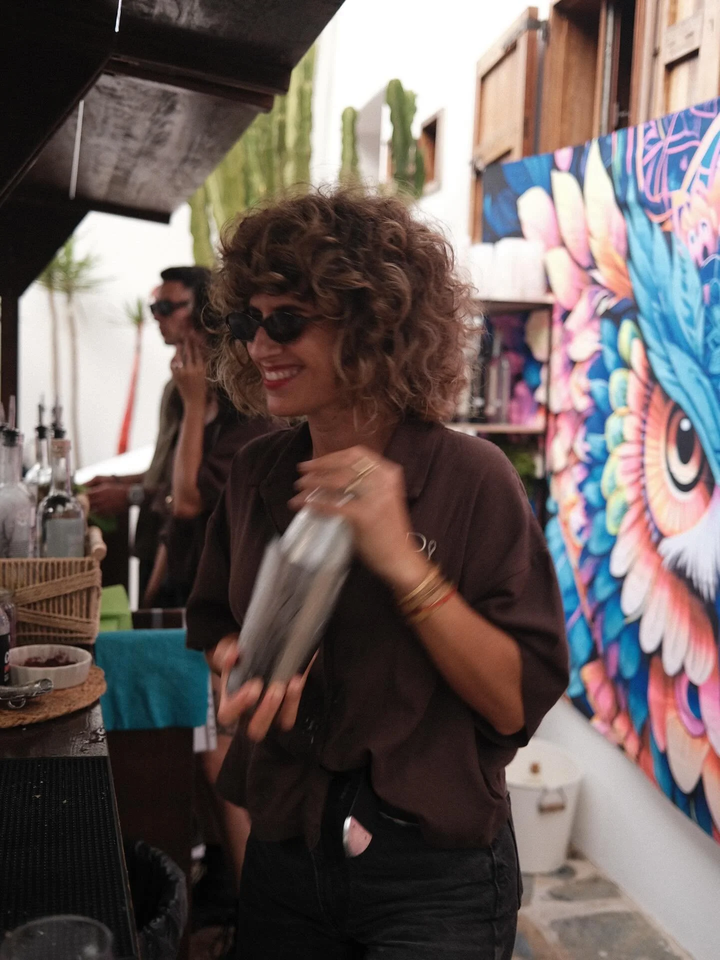 Annabel whipping up the &lsquo;Vessels of Love&rsquo; bespoke cocktail last June at a private fiesta 🌺

With rose petal infused Mezcal, camu camu, raspberry jam made in-house topped with a homemade orange soda and finished with a rooibos and beetroo