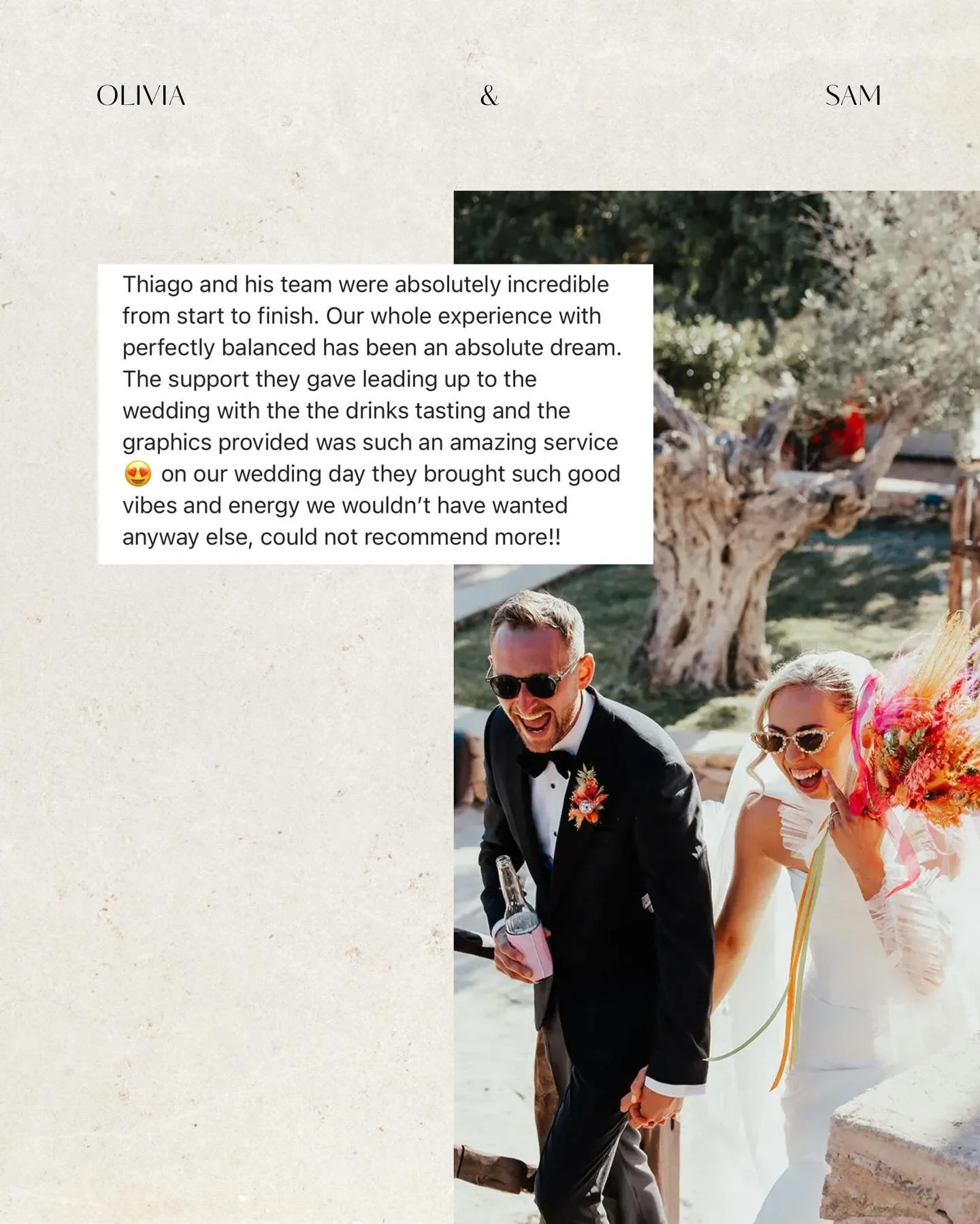 Love notes from our 2025 brides &amp; grooms 🫶🥲

We never take for granted how special it is to call this our work. Being part of such meaningful celebrations, and building genuine connections with our clients, is the greatest honour.

With a seaso