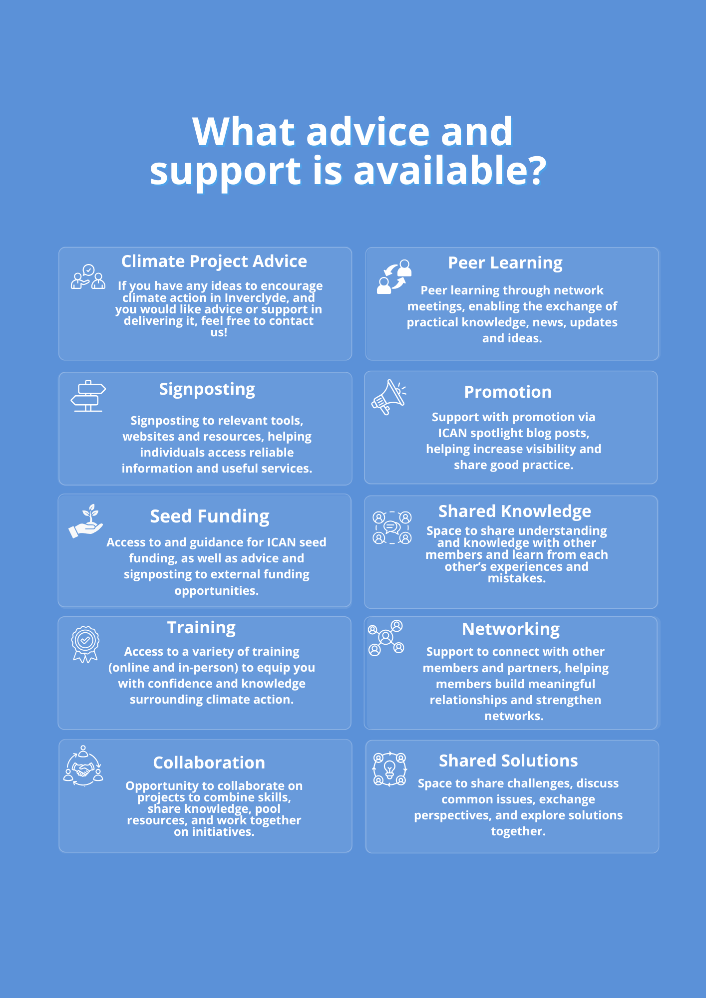 Advice and Support — Inverclyde Climate Action Network