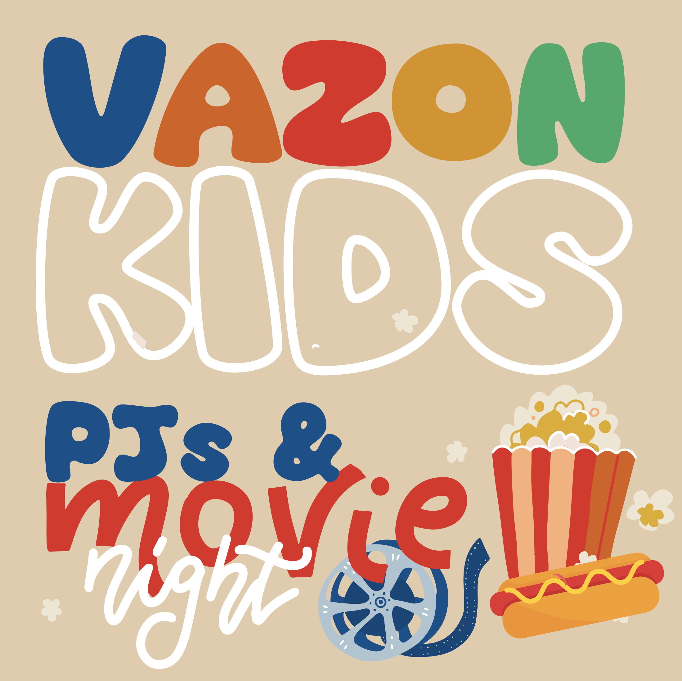 Vazon Kids PJs and Movie Night 