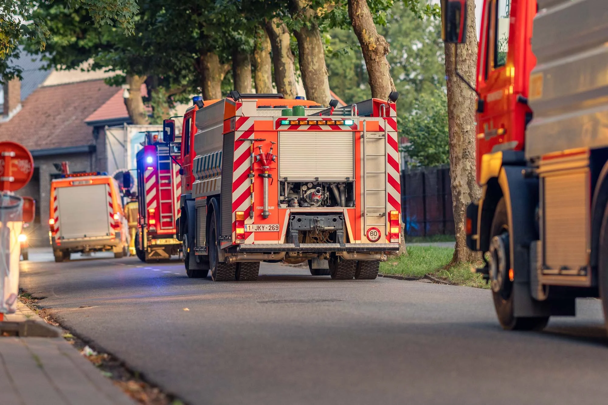 Multiple fire trucks deployed near Tomorrowland festival perimeter - Boom, July 16, 2025