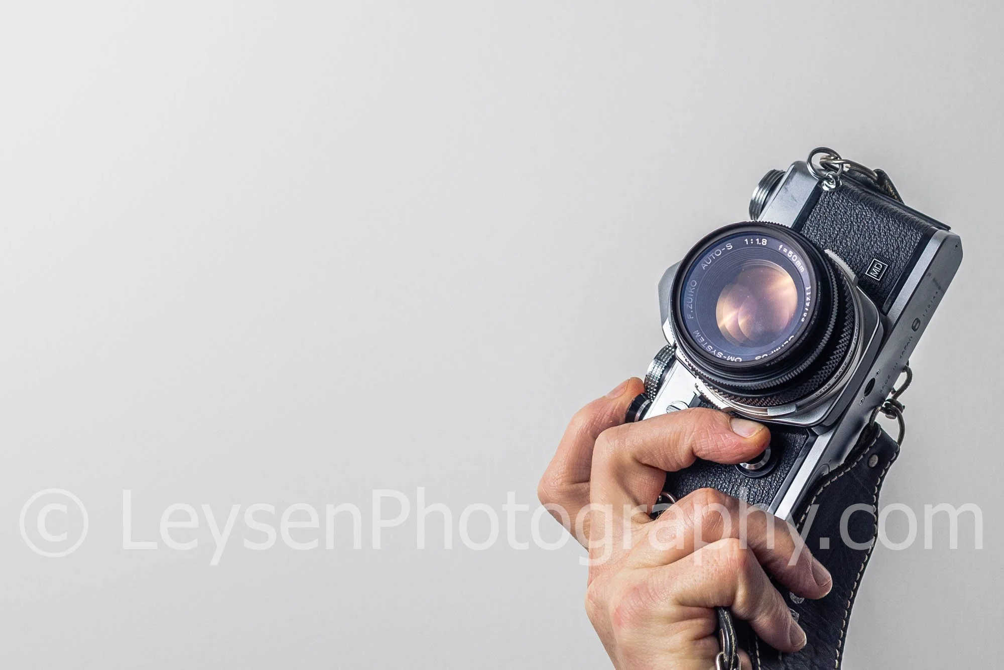 Vintage Camera with Large Copy Space Background