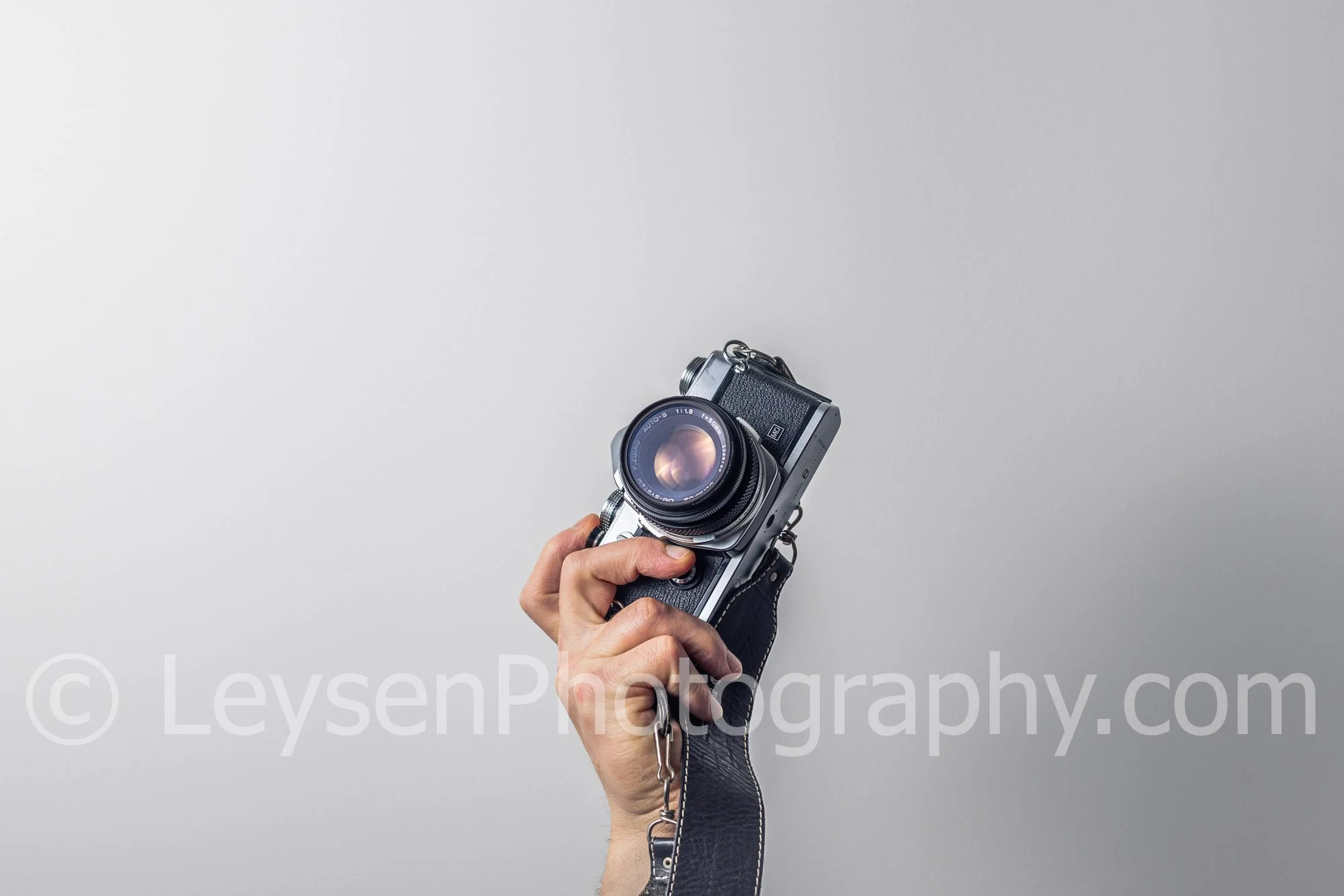 Clean Minimal Camera Photo with Negative Space