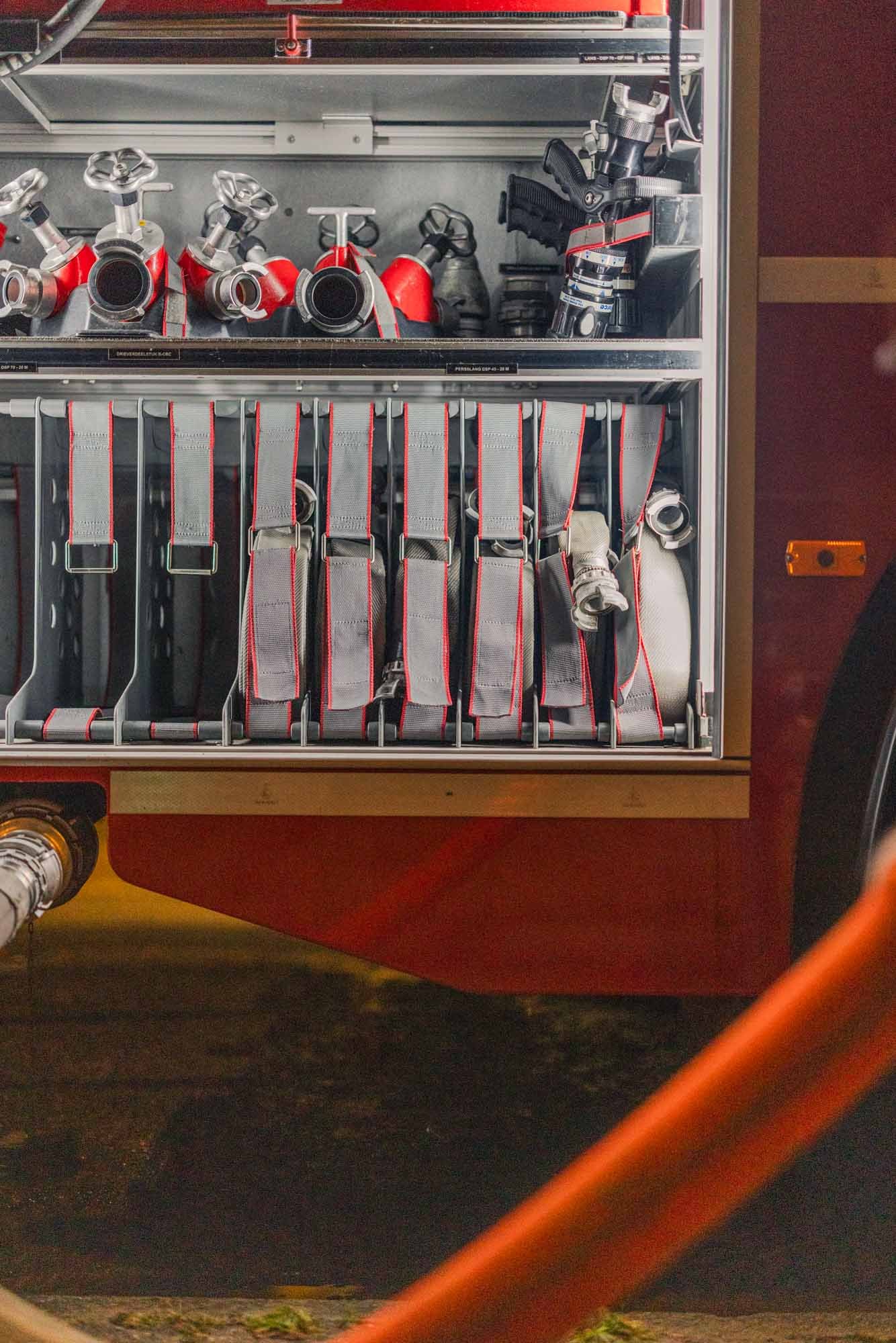 Fire Hoses and Tools Ready During Tomorrowland Fire Response - Boom, July 16, 2025