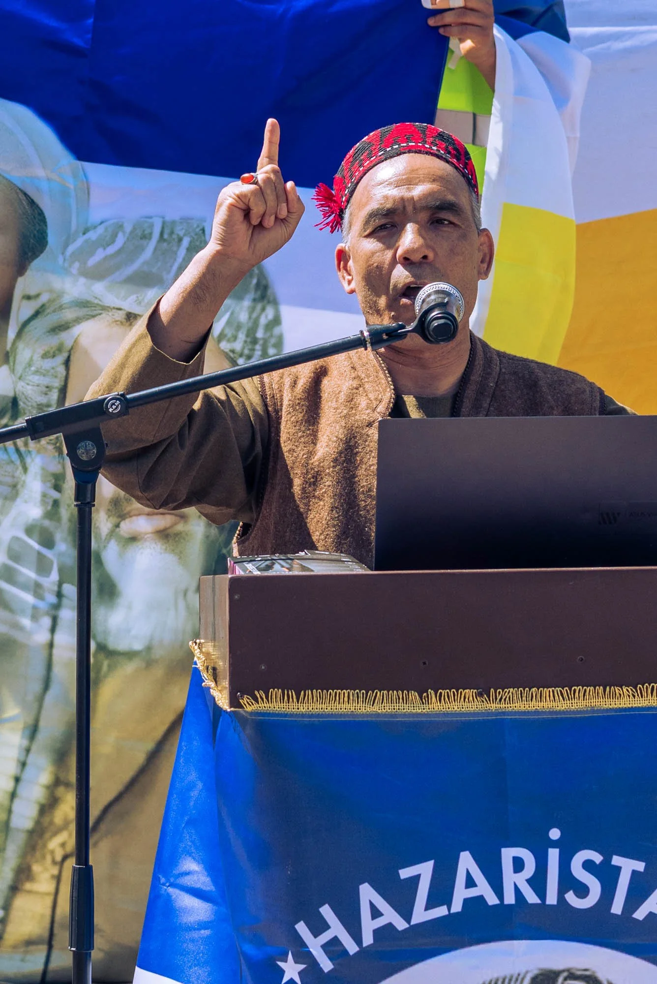 Hazara protest speaker addresses crowd in Brussels – Brussels, July 3, 2025