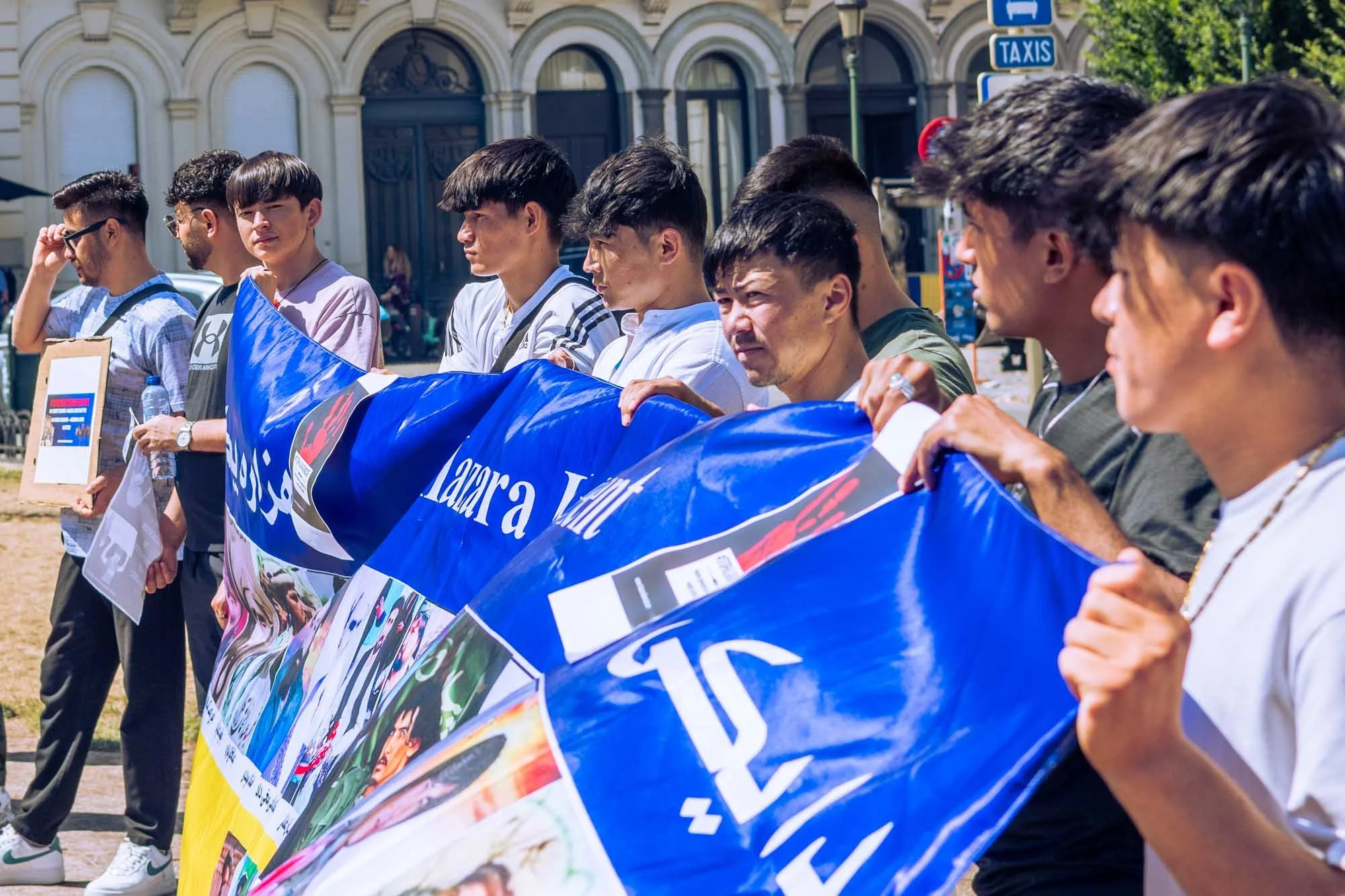 Hazara youth protest in Brussels – July 3, 2025