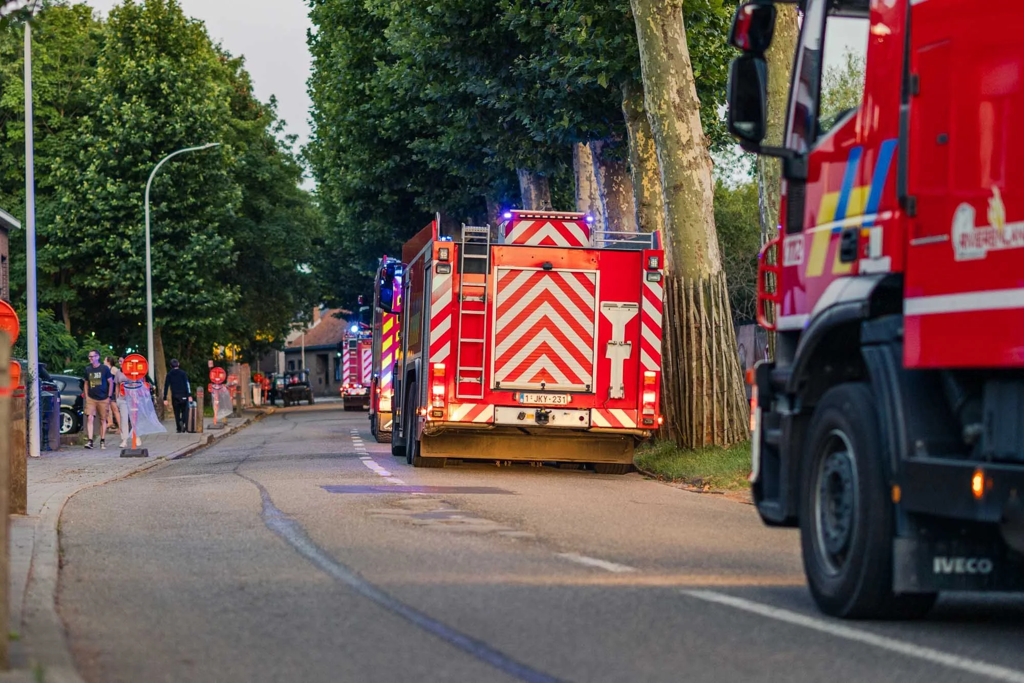 Fire Trucks Parked Near Tomorrowland Festival Site - Boom, July 16, 2025