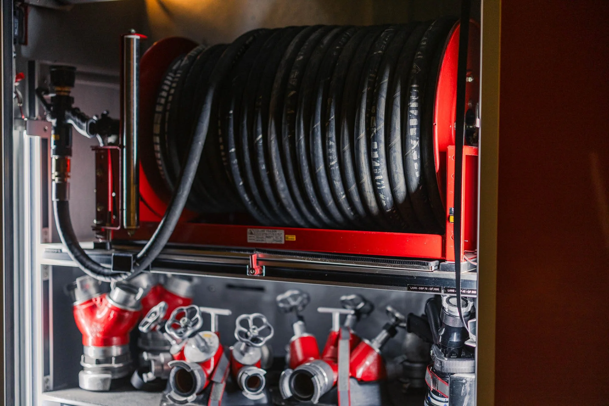 Firefighting equipment ready for action near Tomorrowland fire - Boom, July 16, 2025