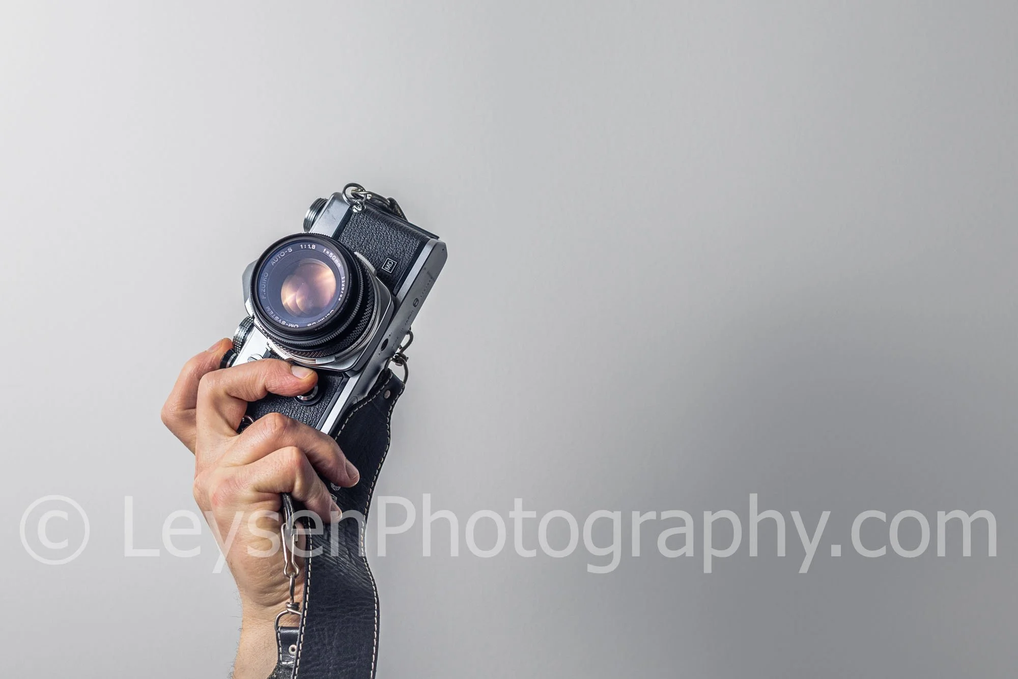 Creative Photographer Concept with Retro Camera