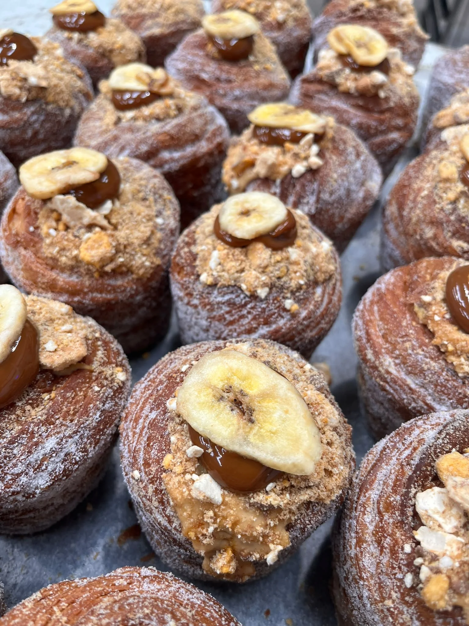 Banana and Dulce de Leche Cruffin